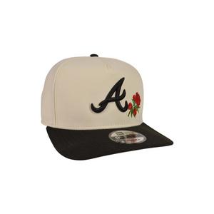 New Era Atlanta Braves 9FIFTY Roses Snapback Hat-Cream