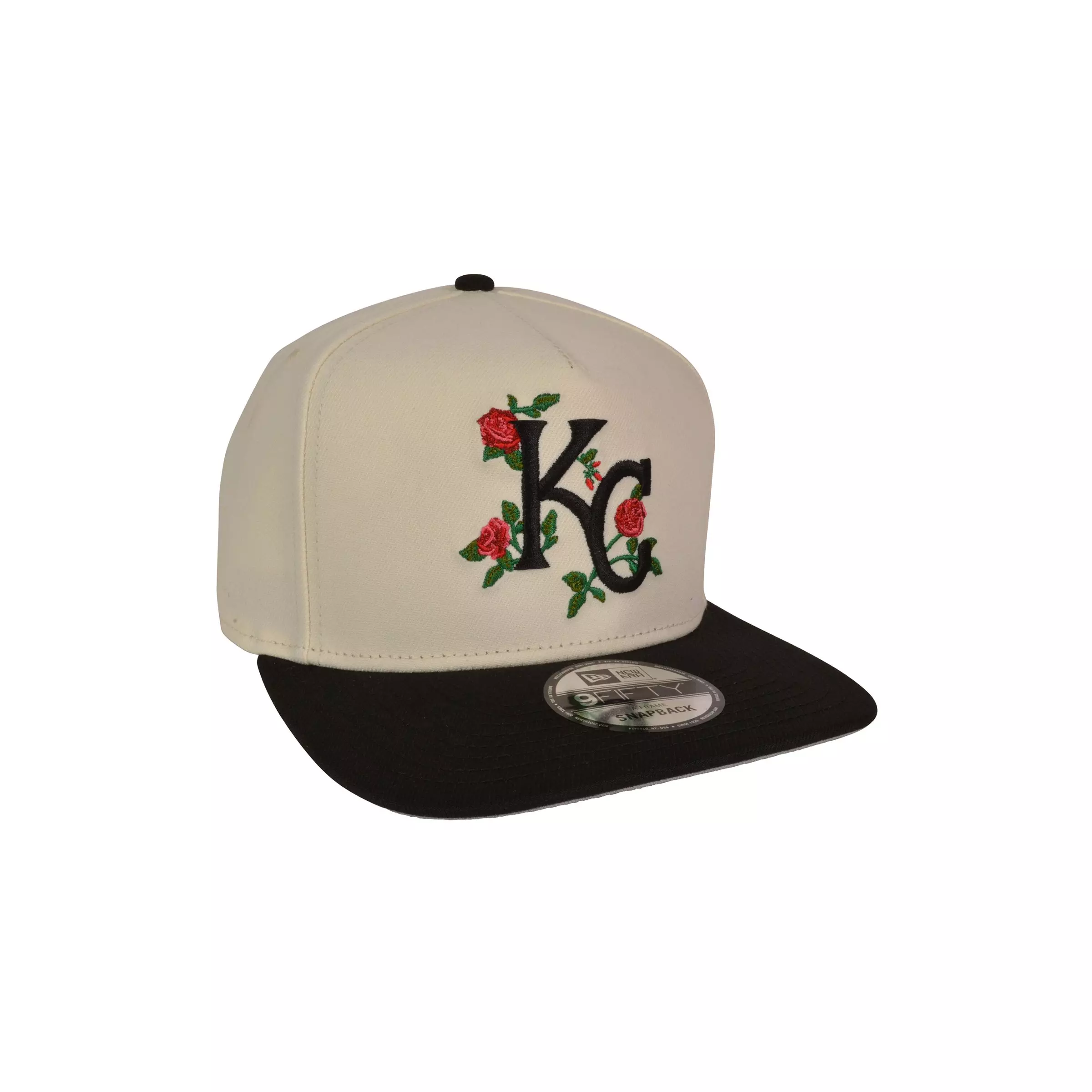 New Era Kansas City Royals 9FIFTY Roses Snapback Hat-Cream - CREAM