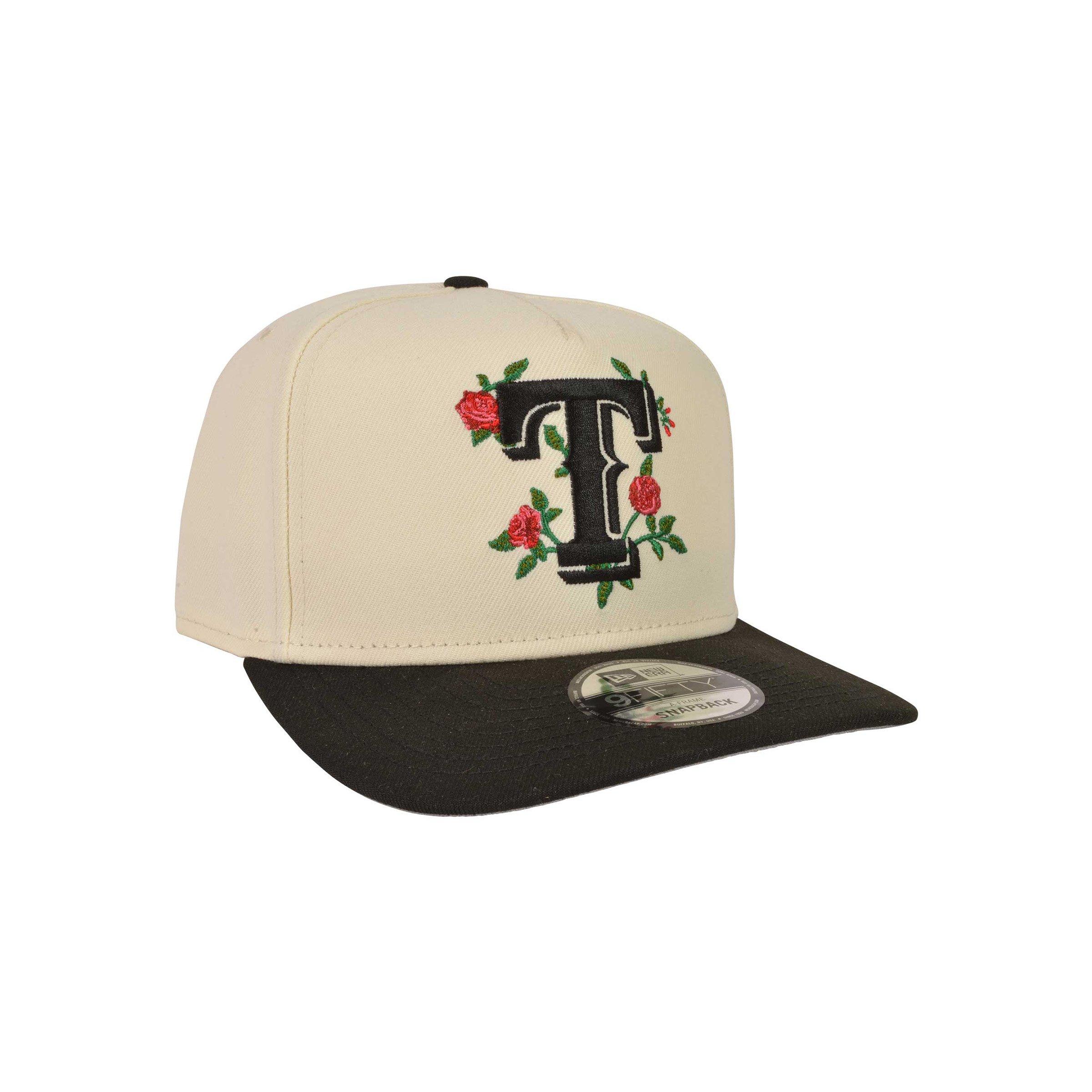 New Era Texas Rangers 9FIFTY Roses Cream Snapback Hat