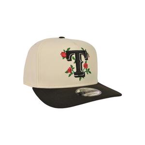 New Era Texas Rangers 9FIFTY Roses Snapback Hat-Cream