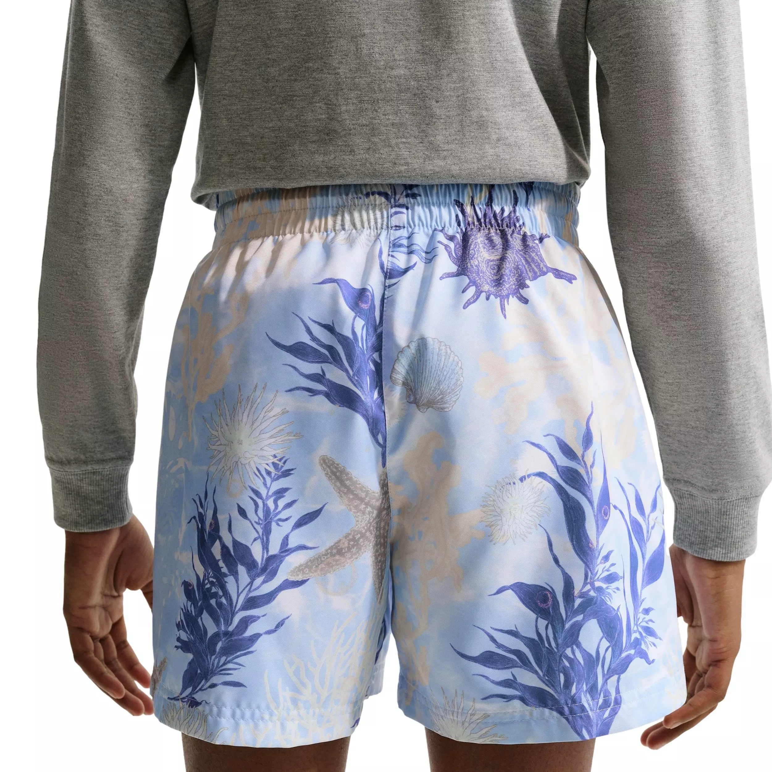 Nike Big Kids' Sportswear Club 4.5" Woven Shorts -Blue - BLUE