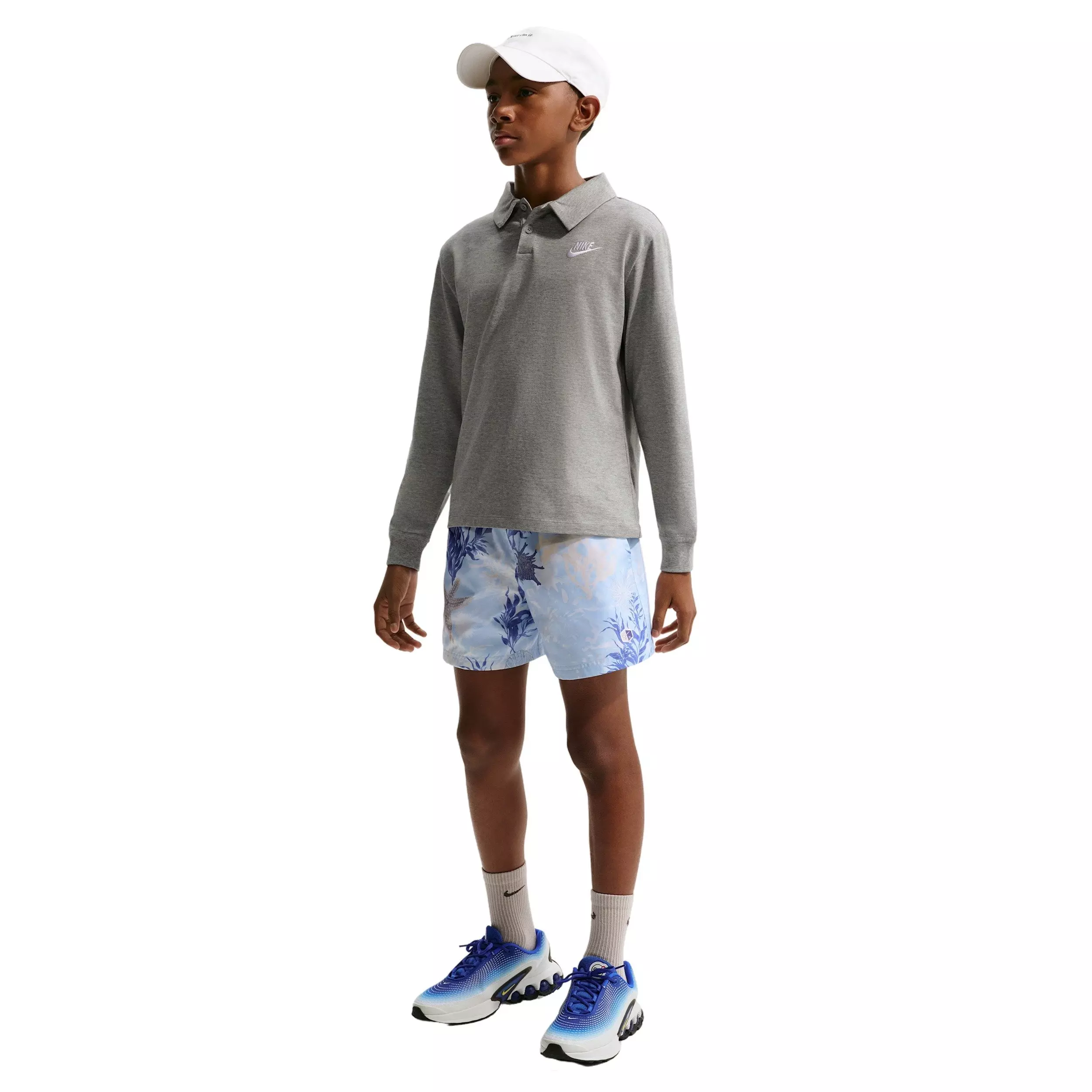 Nike Big Kids' Sportswear Club 4.5" Woven Shorts - Blue - BLUE