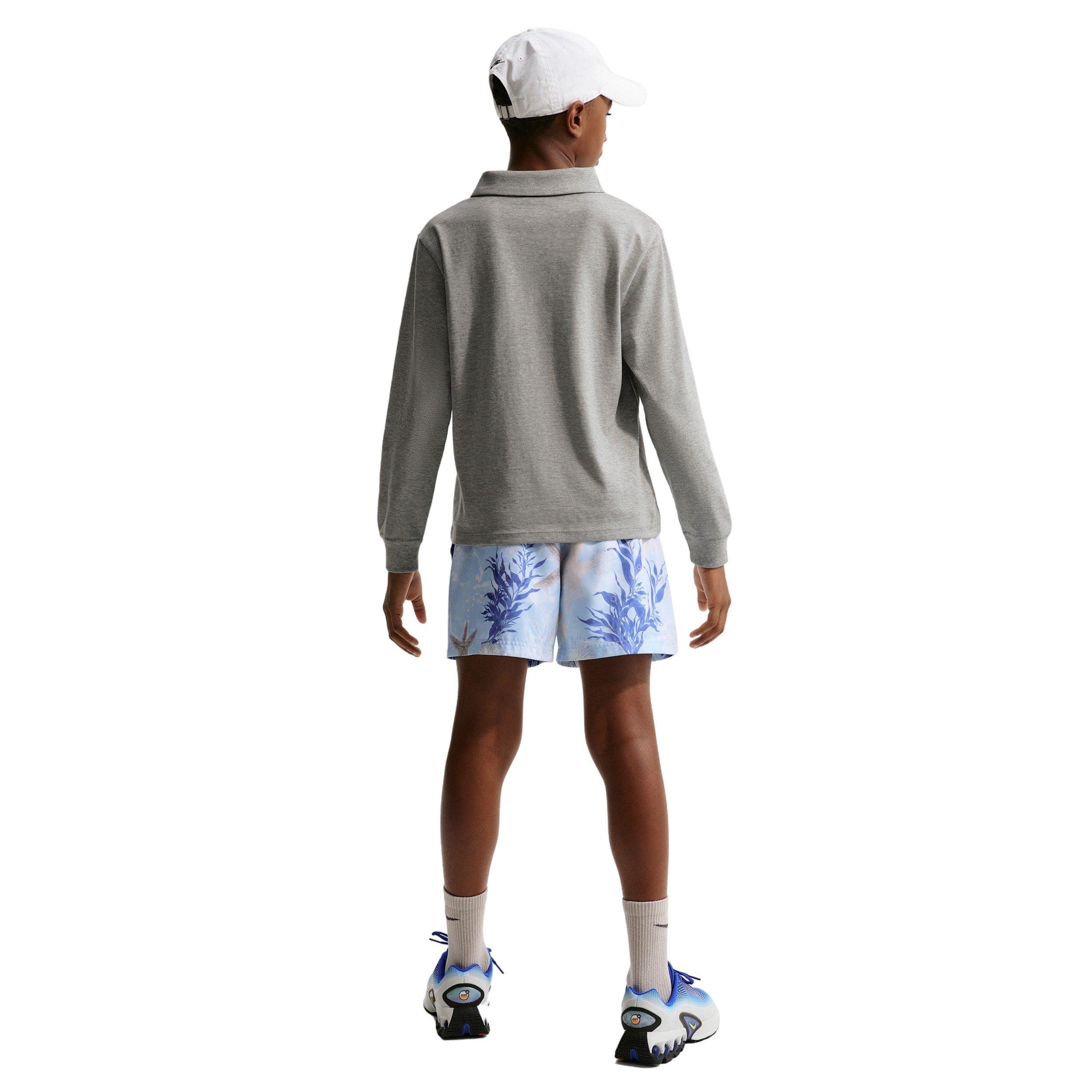 Nike Big Kids' Sportswear Club 4.5" Woven Shorts - Blue - BLUE Thumbnail View 5