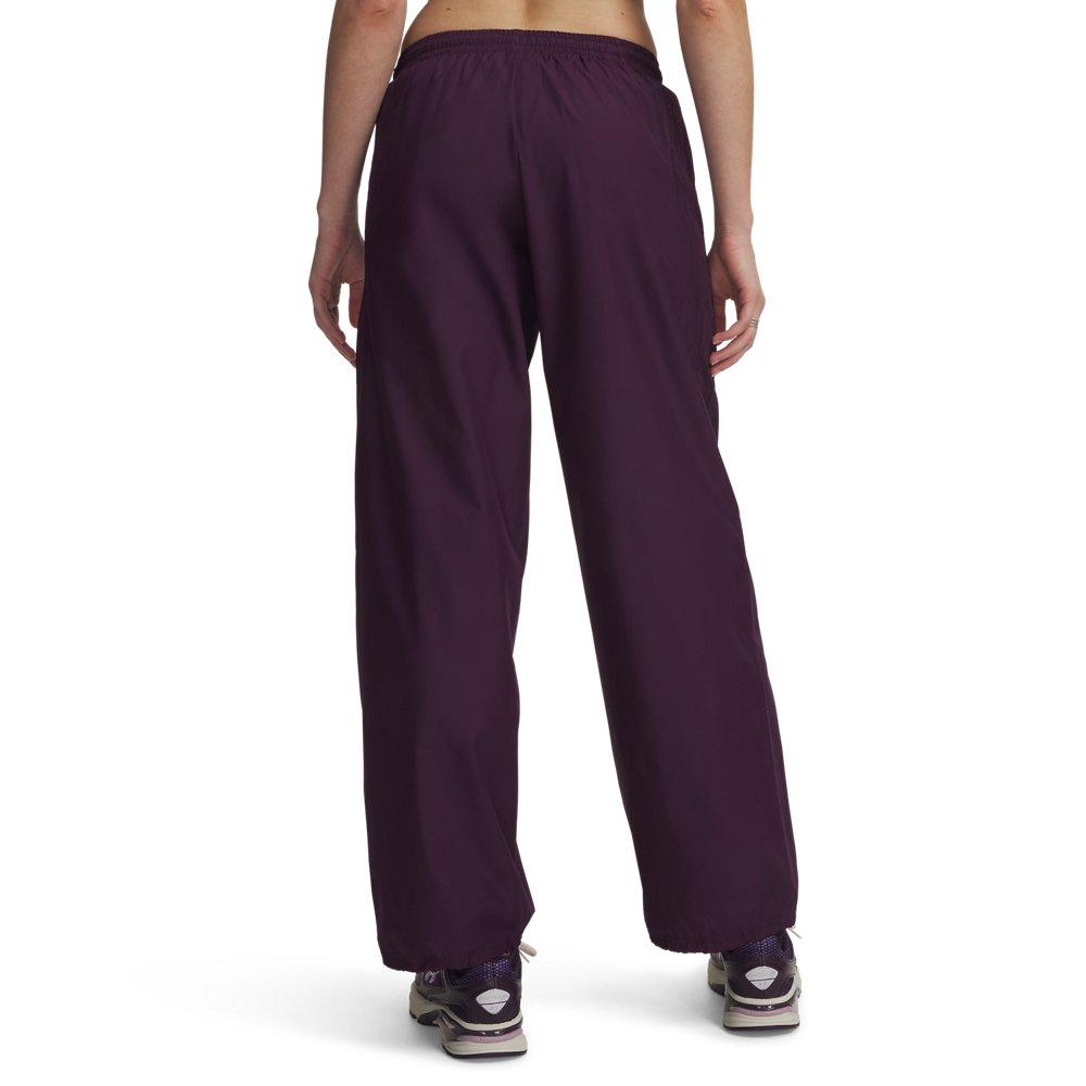 Under Armour Women's Icon Woven Pants - Purple/White - PURPLE/WHITE