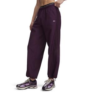 Under Armour Women's Icon Woven Pants - Purple/White - PURPLE/WHITE