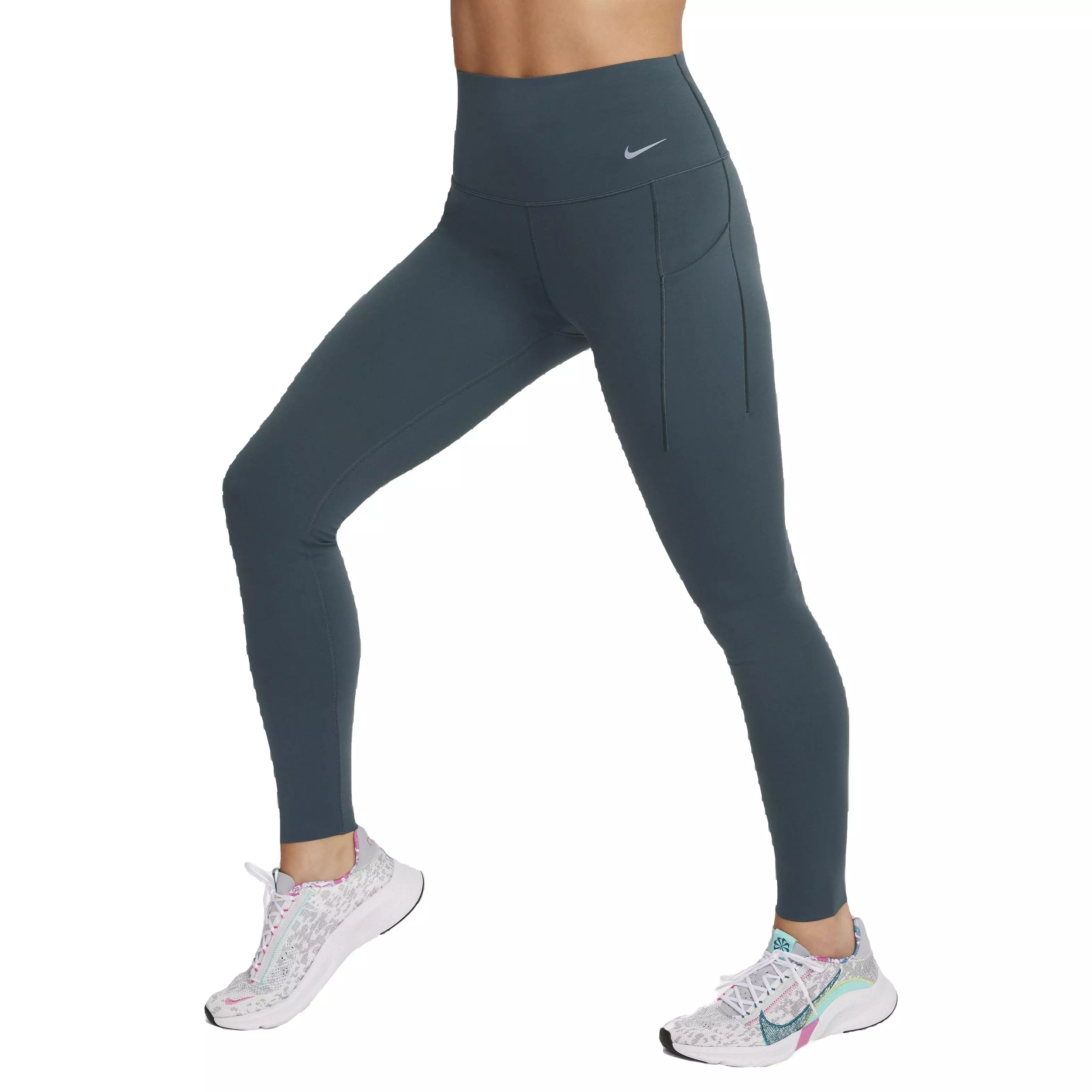 Nike Women's Dri-FIT Universa High-Rise Medium Support Leggings with Pockets - GREEN