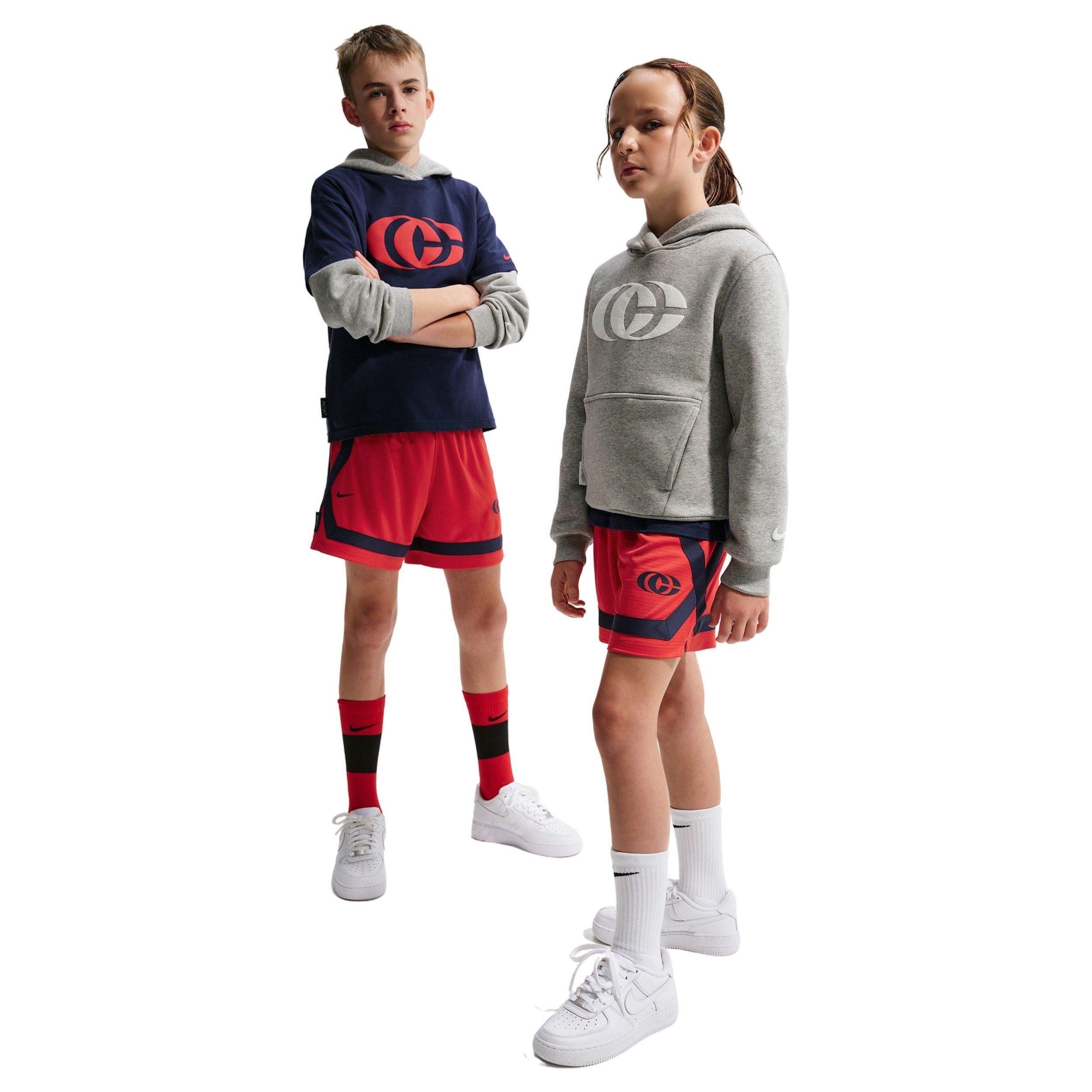 Nike Caitlin Clark Big Kids' Red Crossover Shorts