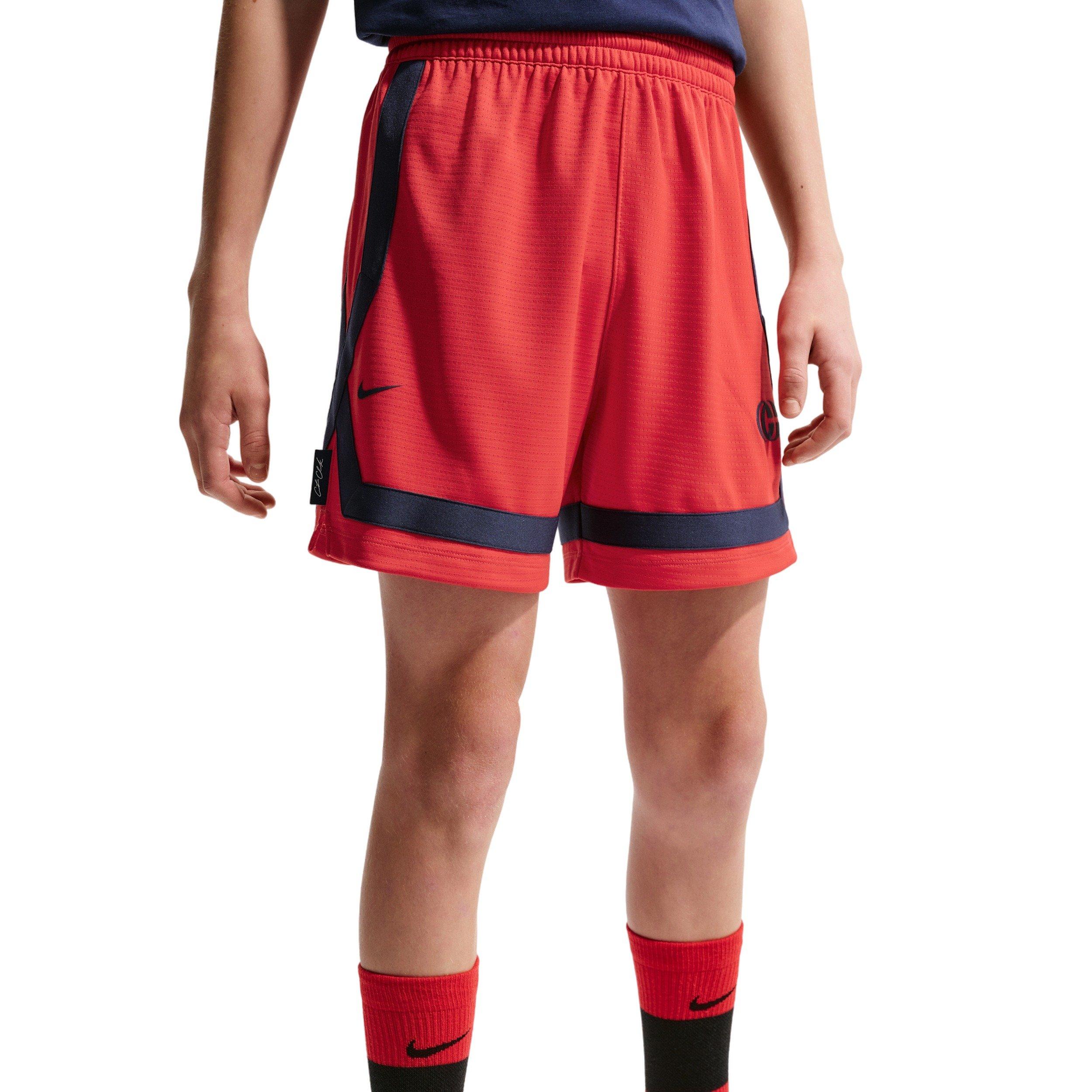 Nike Caitlin Clark Big Kids' Red Crossover Shorts