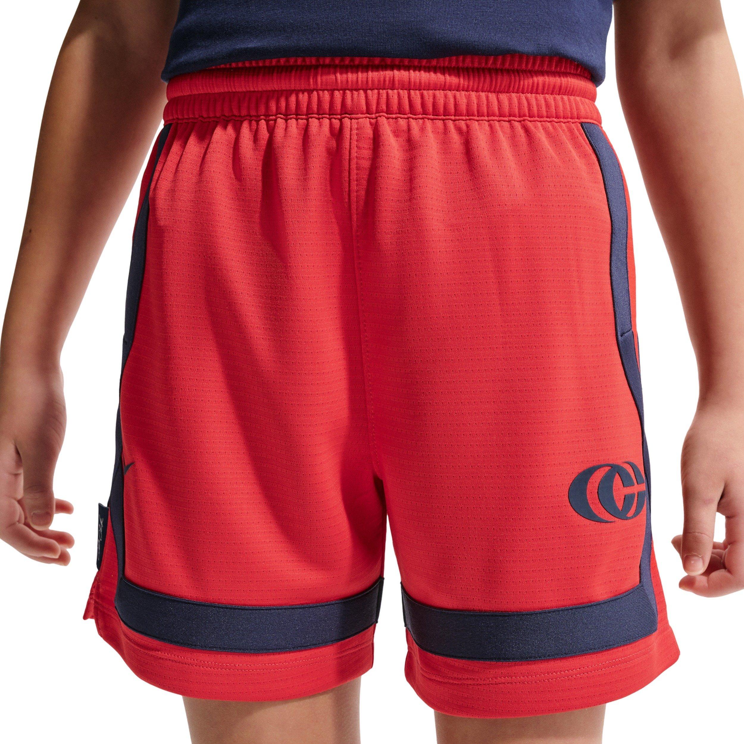 Nike Big Kids' Caitlin Clark Crossover Shorts - Red - RED Thumbnail View 3