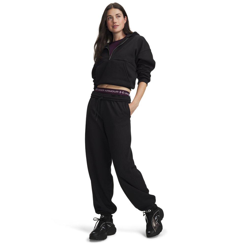 Under Armour Women's Icon Fleece Gym Pants - Black - BLACK