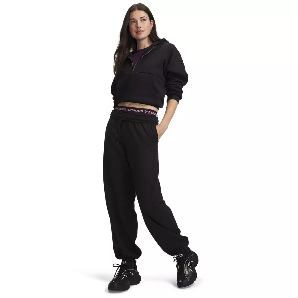 Under Armour Women's Icon Fleece Gym Pants - Black - BLACK
