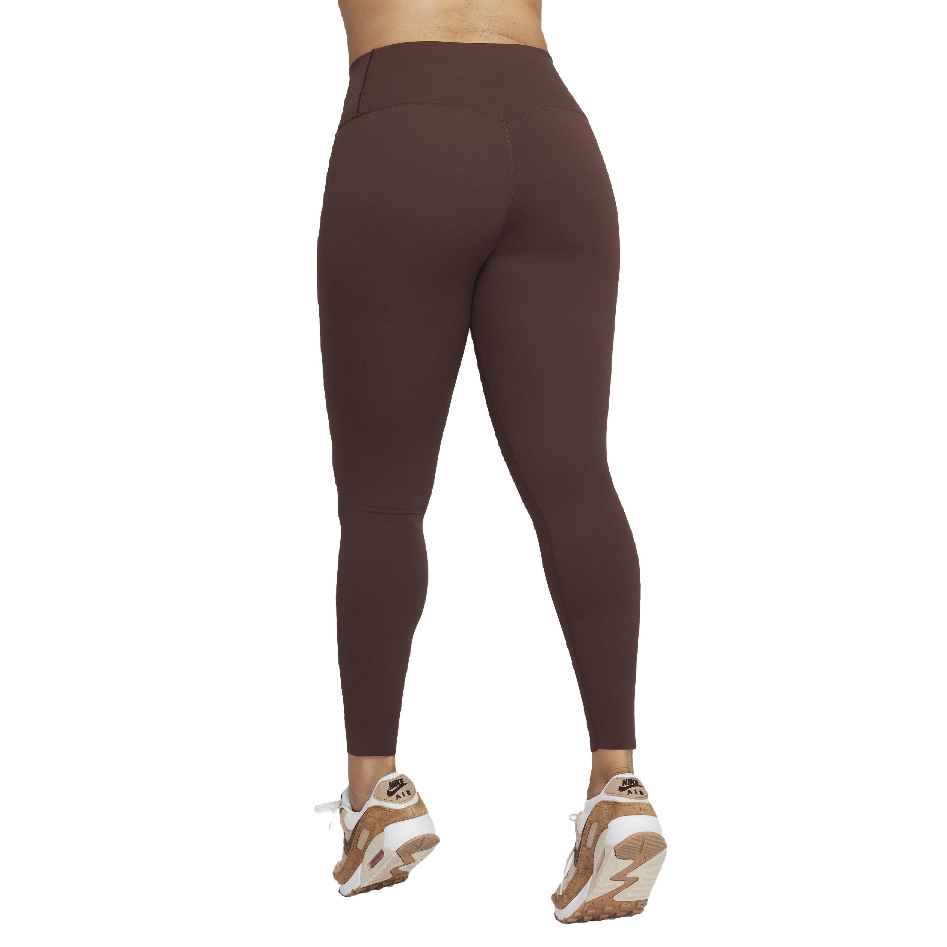 Nike Women's Dri-FIT Zenvy High-Rise Gentle Support Leggings - BROWN Thumbnail View 2