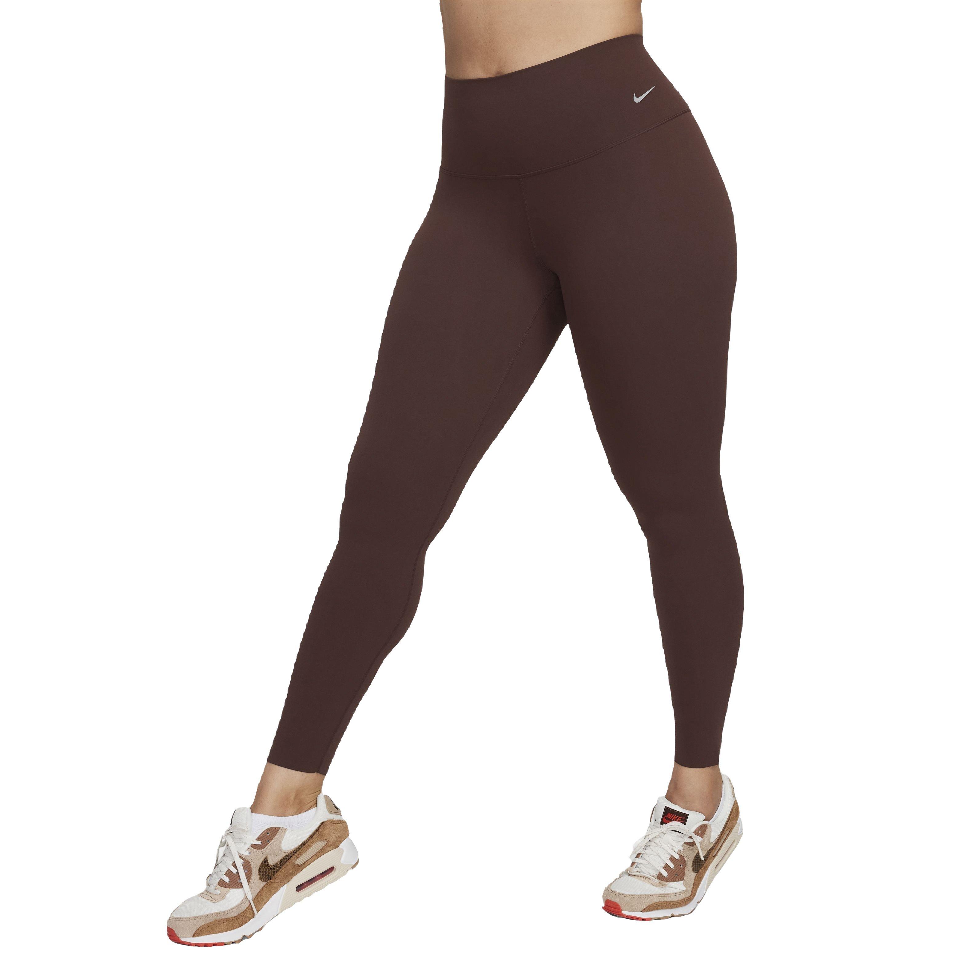 Nike Women's Dri-FIT Zenvy High-Rise Gentle Support Leggings - BROWN Thumbnail View 1