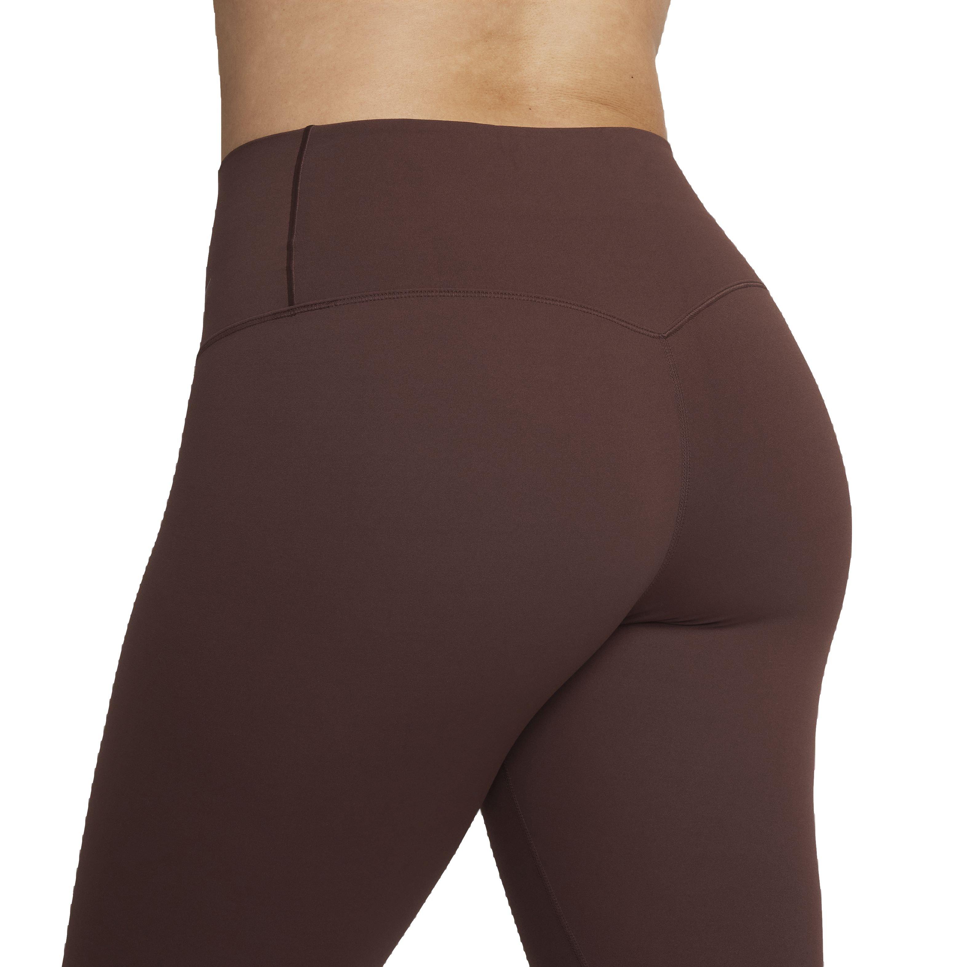 Nike Women's Dri-FIT Zenvy High-Rise Gentle Support Leggings - BROWN Thumbnail View 5