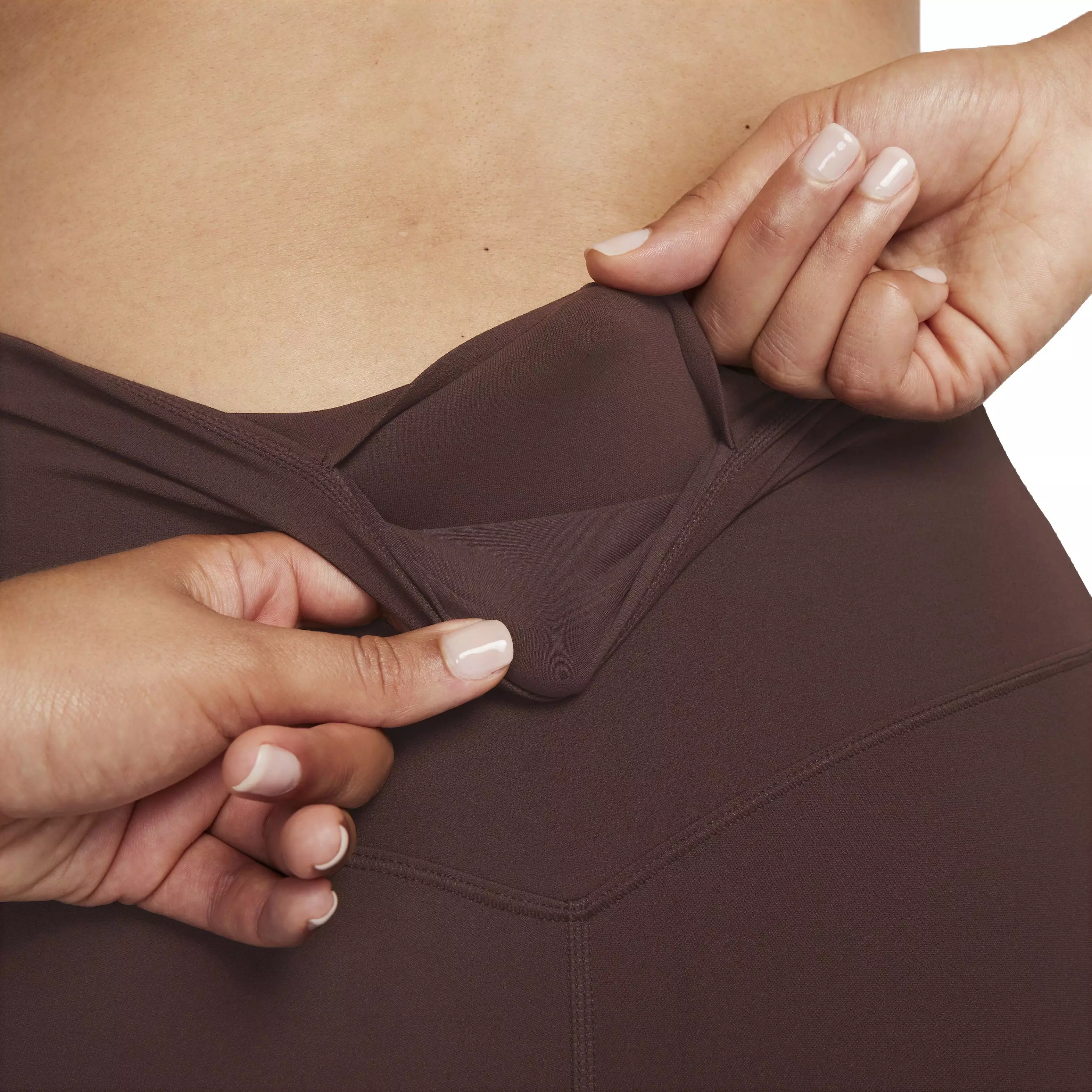 Nike Women's Dri-FIT Zenvy High-Rise Gentle Support Leggings - BROWN