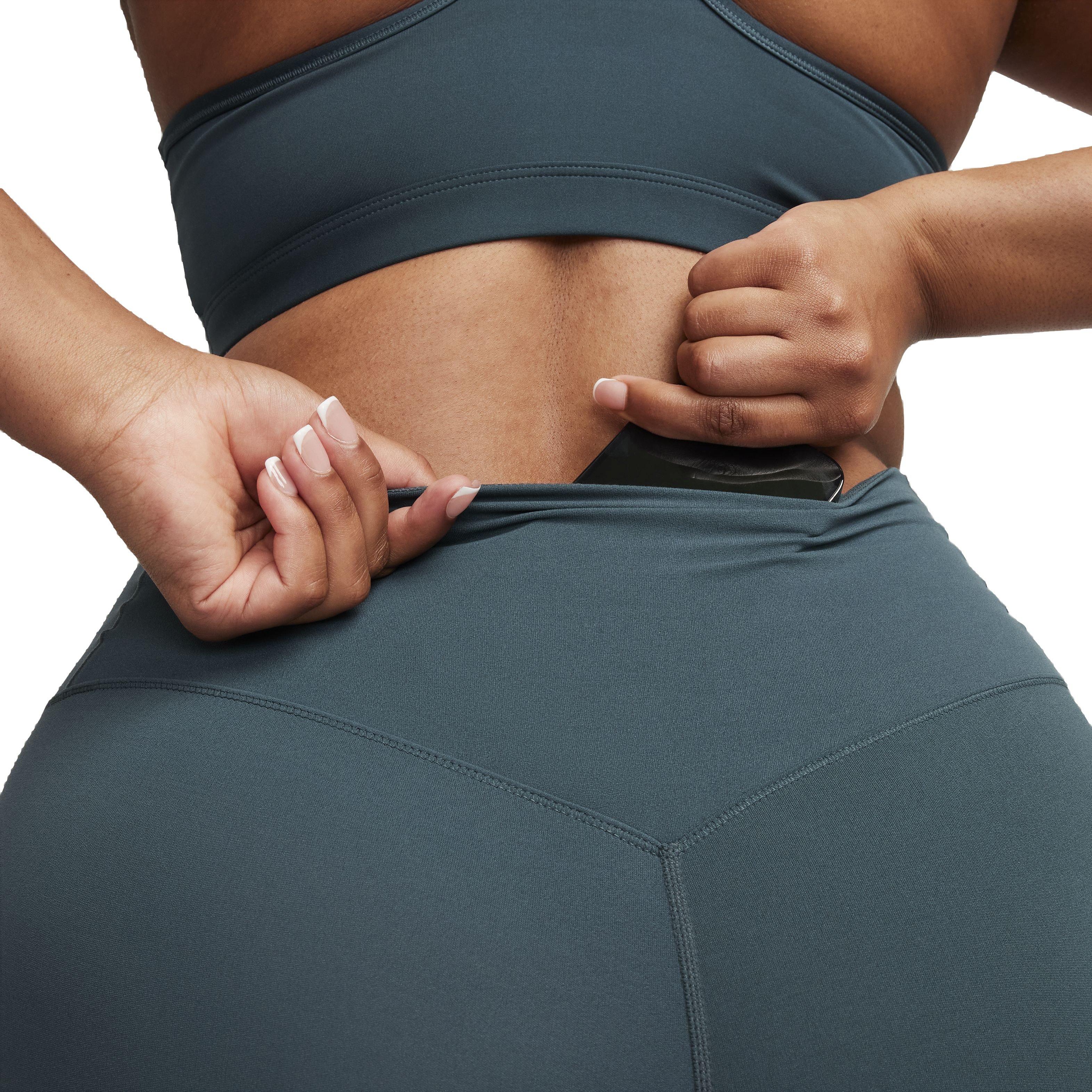 Nike Women's Dri-FIT Zenvy High-Rise Gentle Support Leggings - GREEN Thumbnail View 5