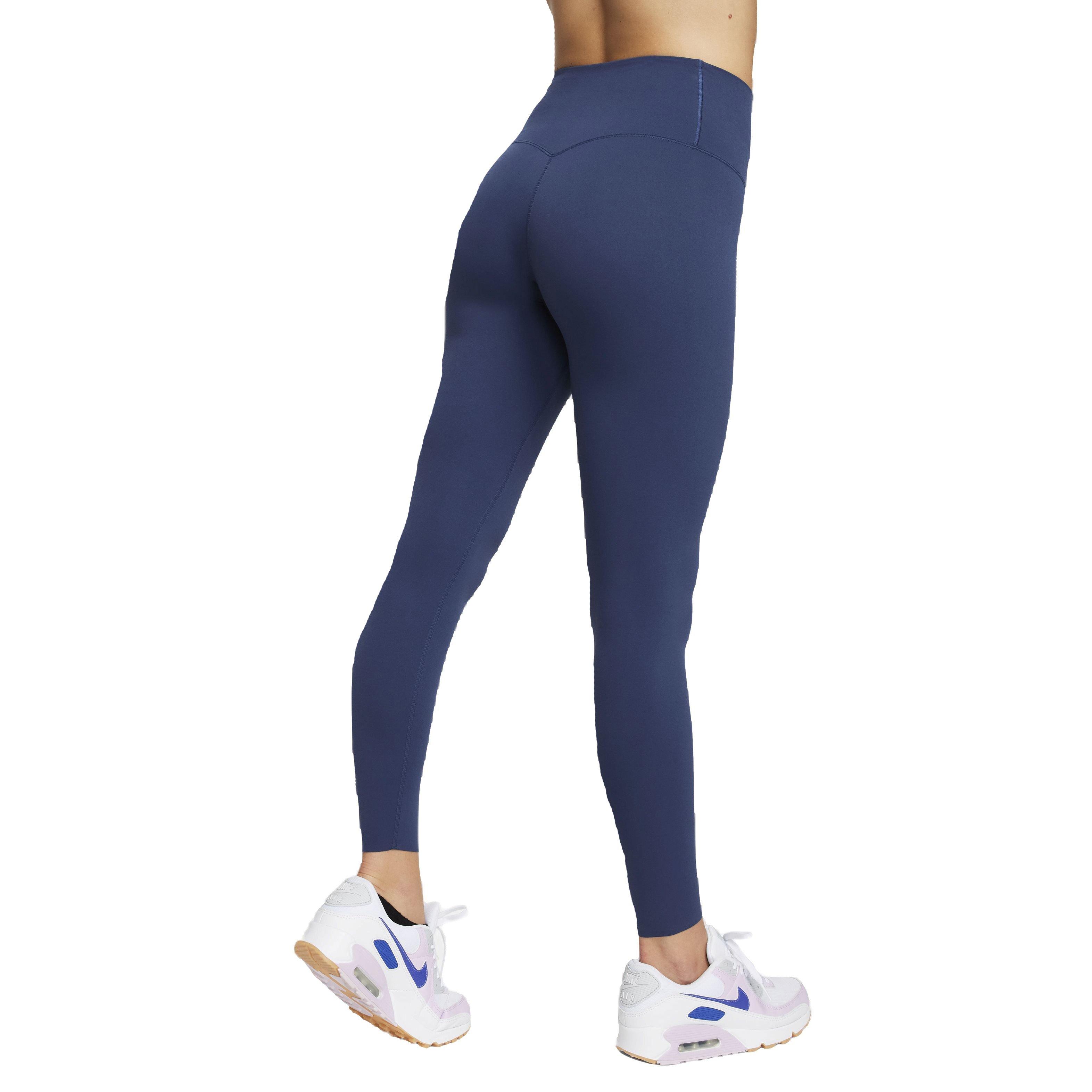Nike Women's Dri-FIT Zenvy High-Rise Gentle Support Leggings - BLUE Thumbnail View 2