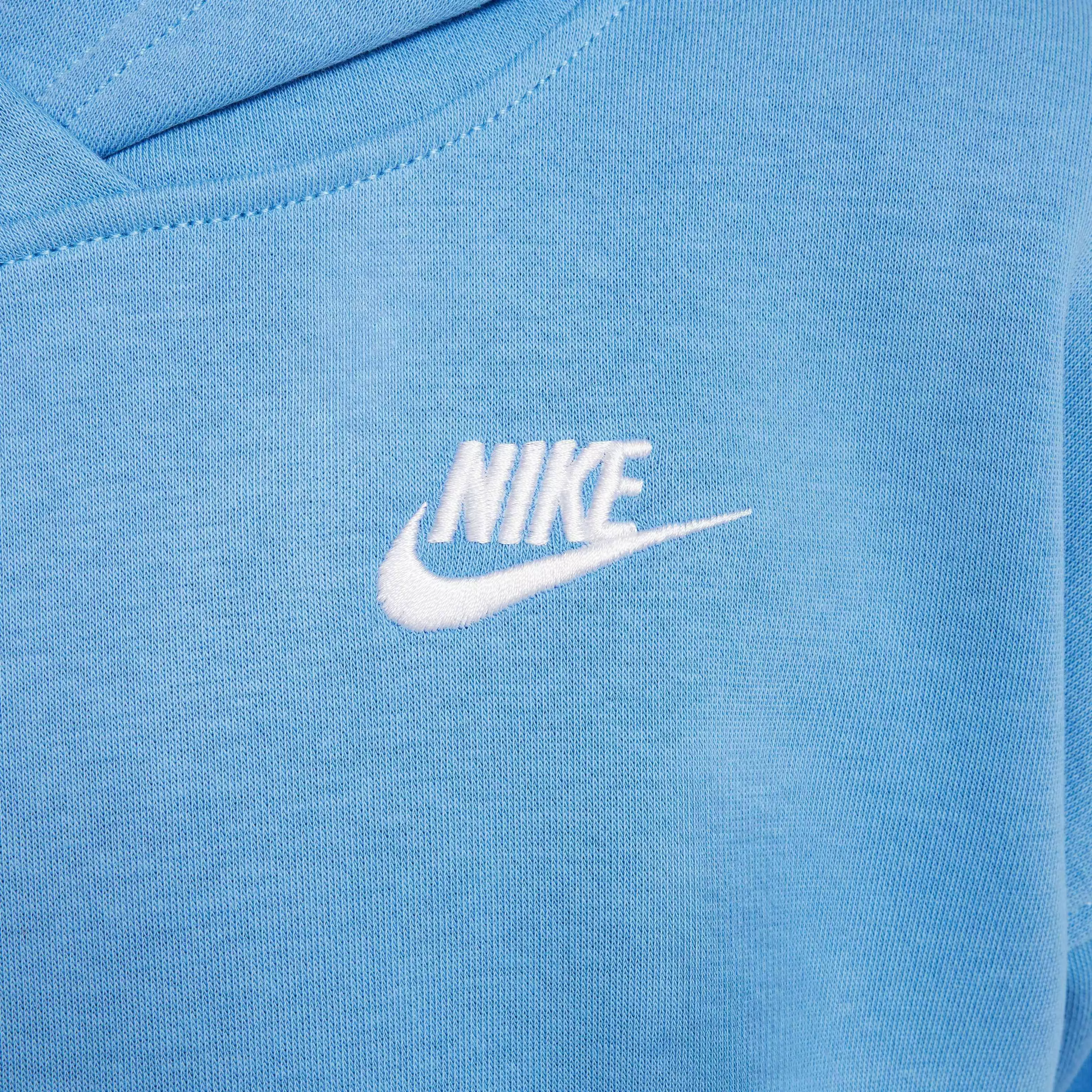Nike Big Girl' Sportswear Club Fleece Oversized Pullover Hoodie - BLUE
