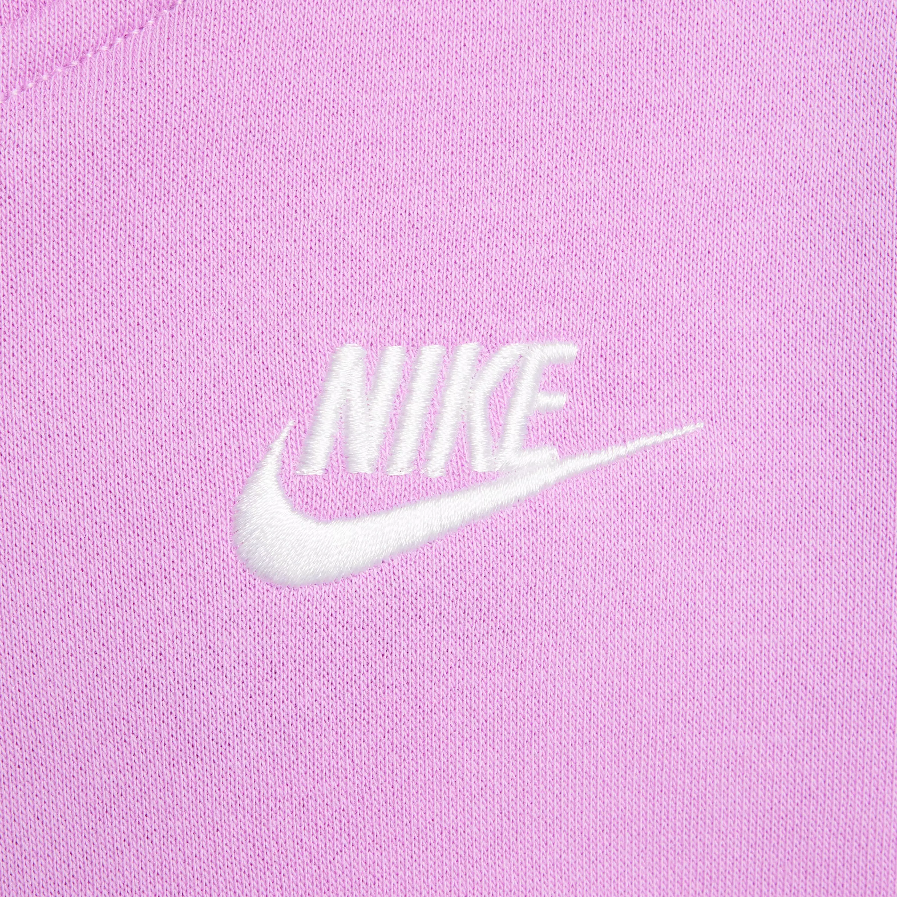 Nike Big Girl' Sportswear Club Fleece Oversized Pullover Hoodie - FUCHSIA