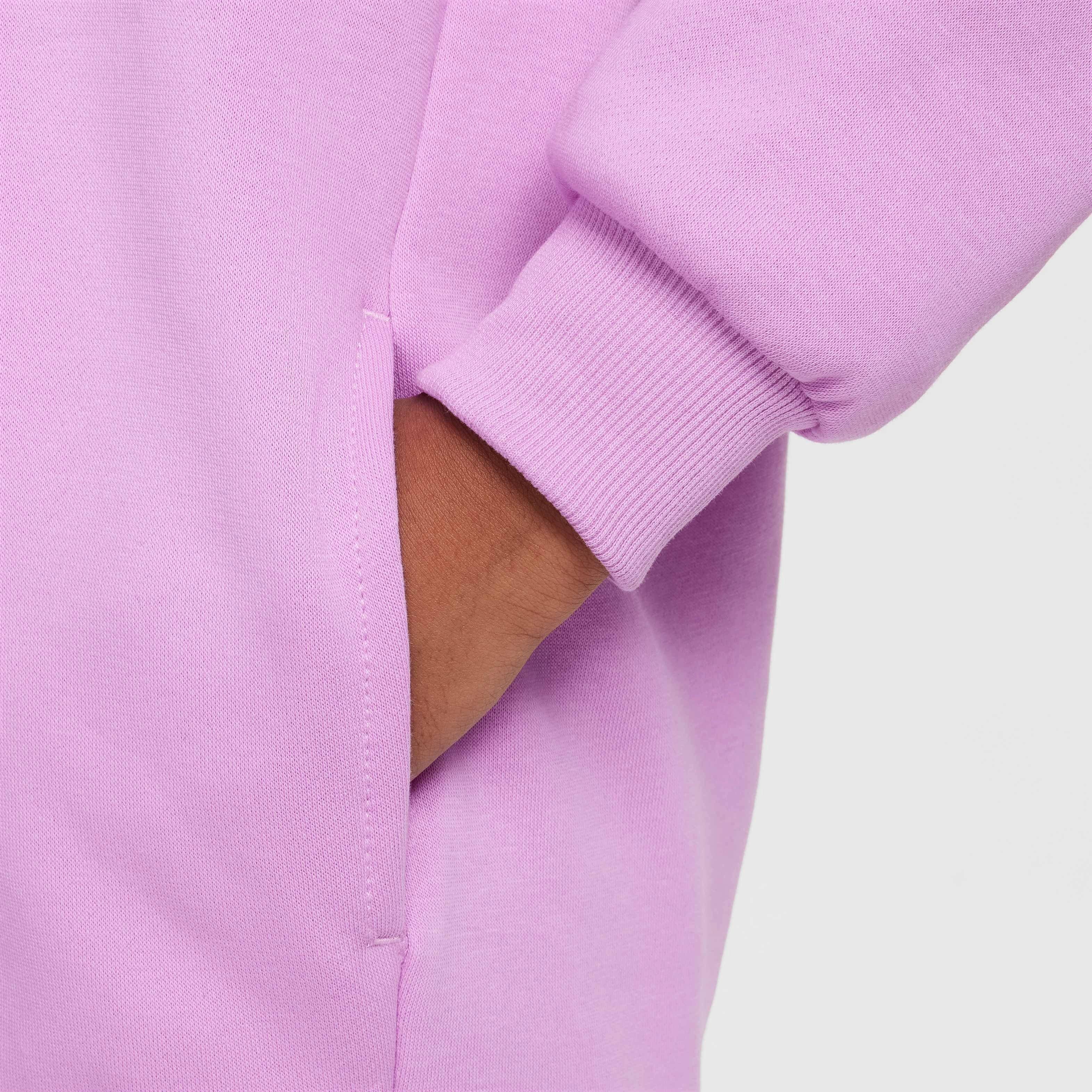 Nike Big Girl' Sportswear Club Fleece Oversized Pullover Hoodie - FUCHSIA Thumbnail View 5