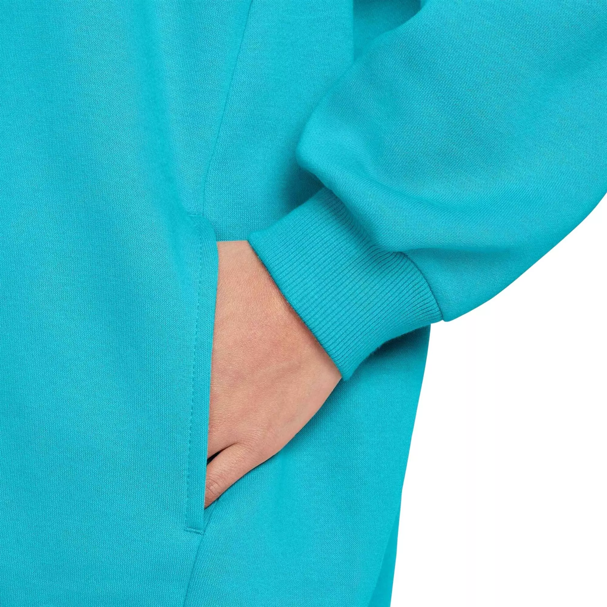 Nike Big Girl' Sportswear Club Fleece Oversized Pullover Hoodie - TURQUOISE 