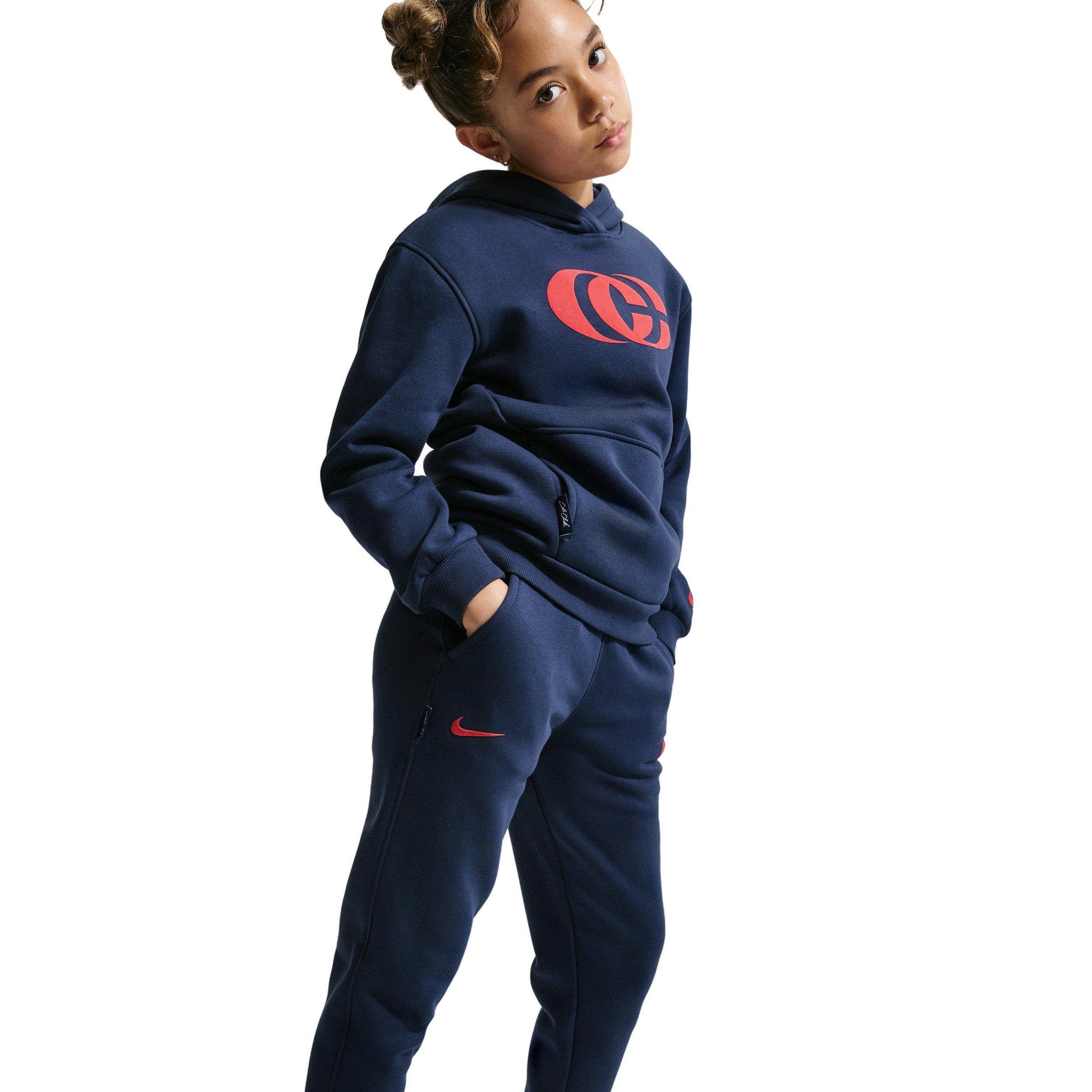 Nike Caitlin Clark Big Kids' Blue Fleece Pants