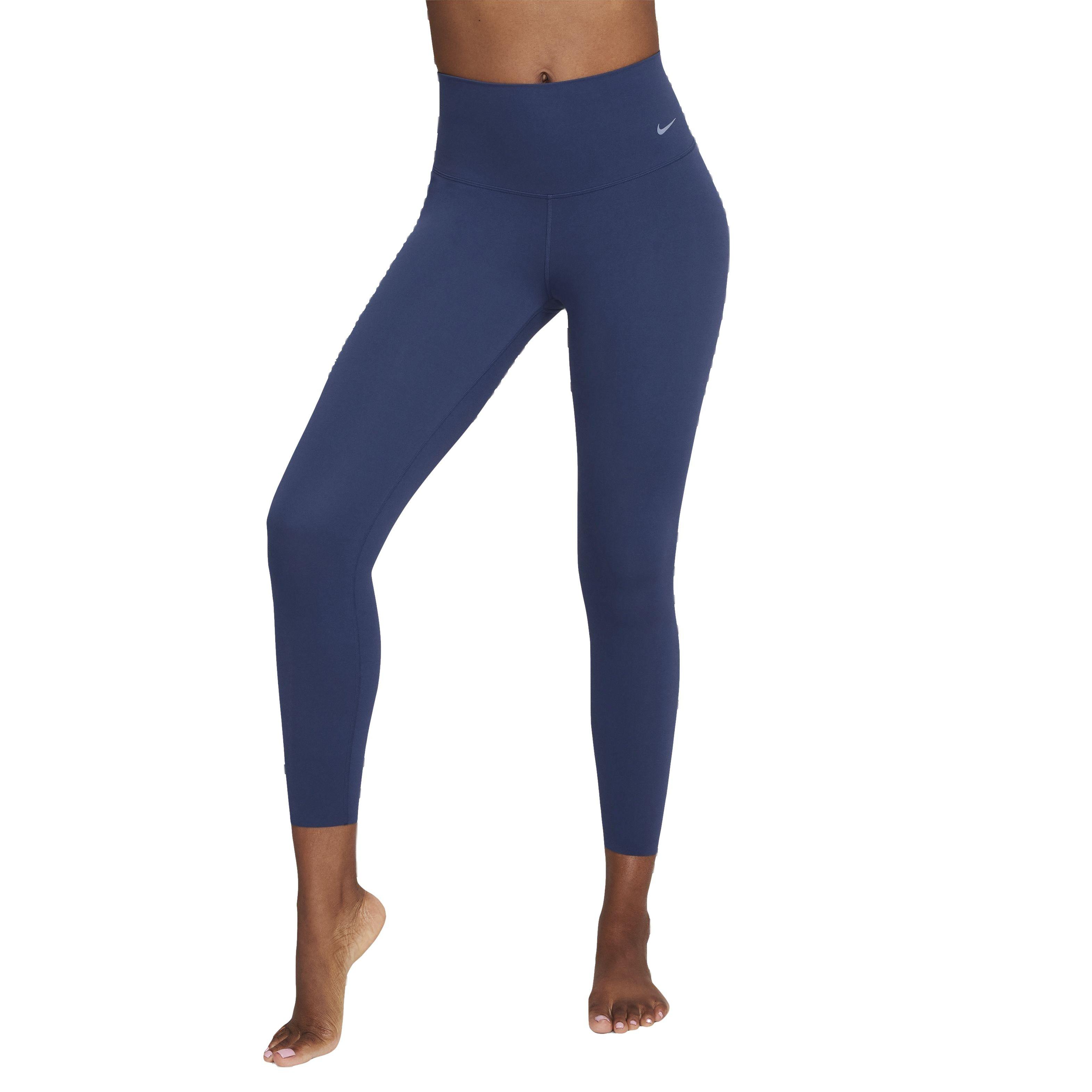 Nike Women's Dri-FIT Zenvy Gentle Support High-Rise 7/8 Leggings - NAVY Thumbnail View 1