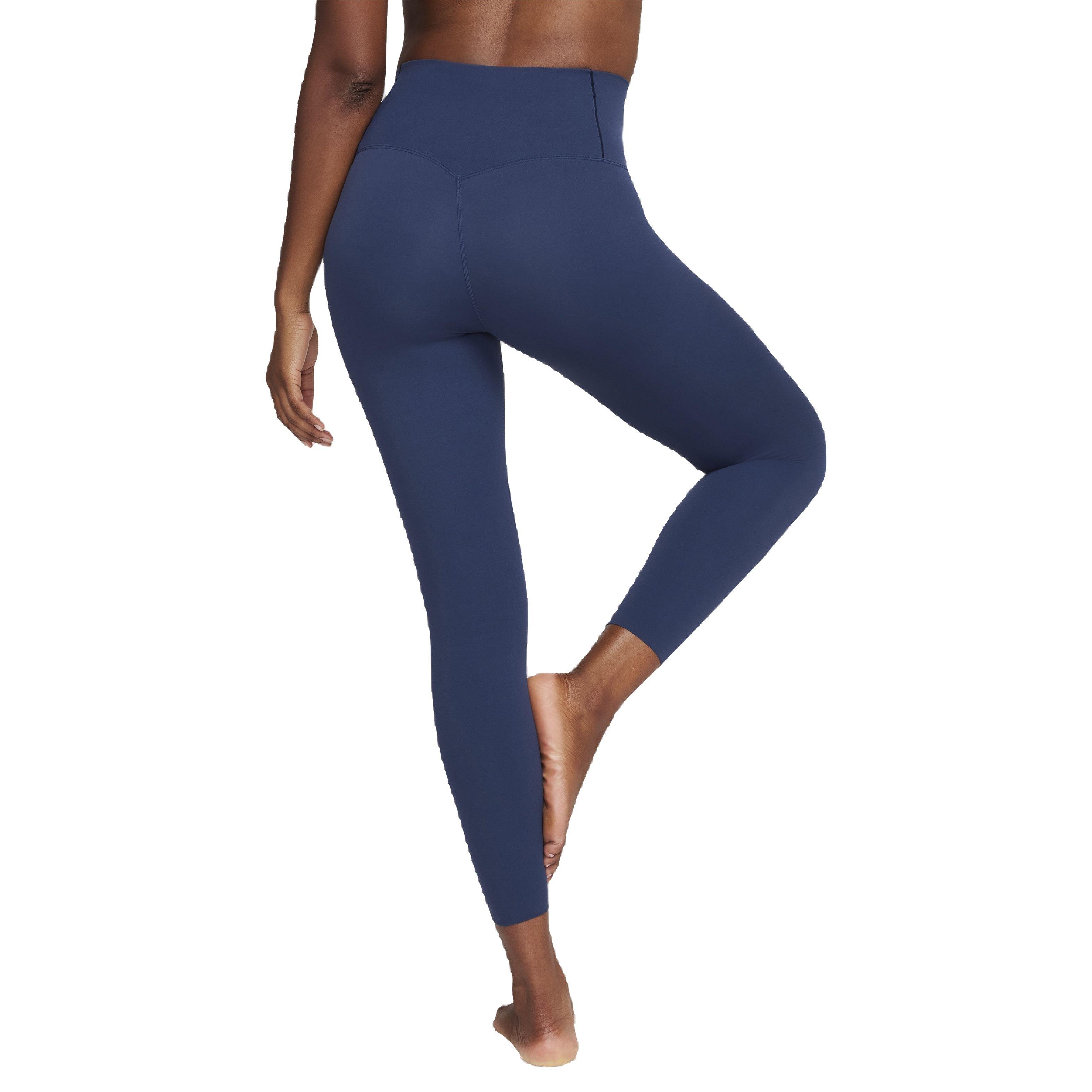 Nike Women's Dri-FIT Zenvy Gentle Support High-Rise 7/8 Leggings - NAVY Thumbnail View 2