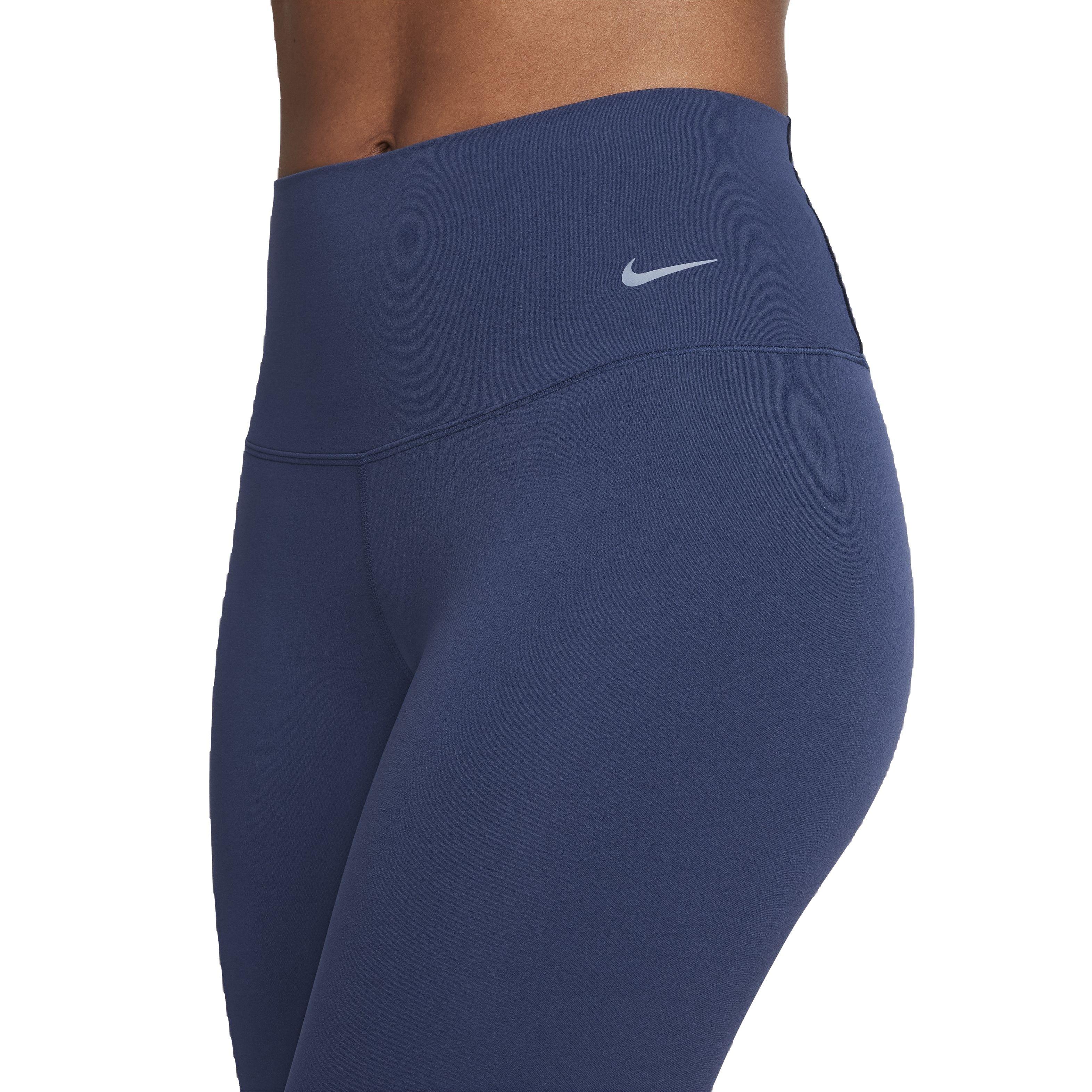 Nike Women's Dri-FIT Zenvy Gentle Support High-Rise 7/8 Leggings - NAVY Thumbnail View 3