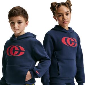 Nike Big Kids' Caitlin Clark Fleece Pullover Hoodie - Blue