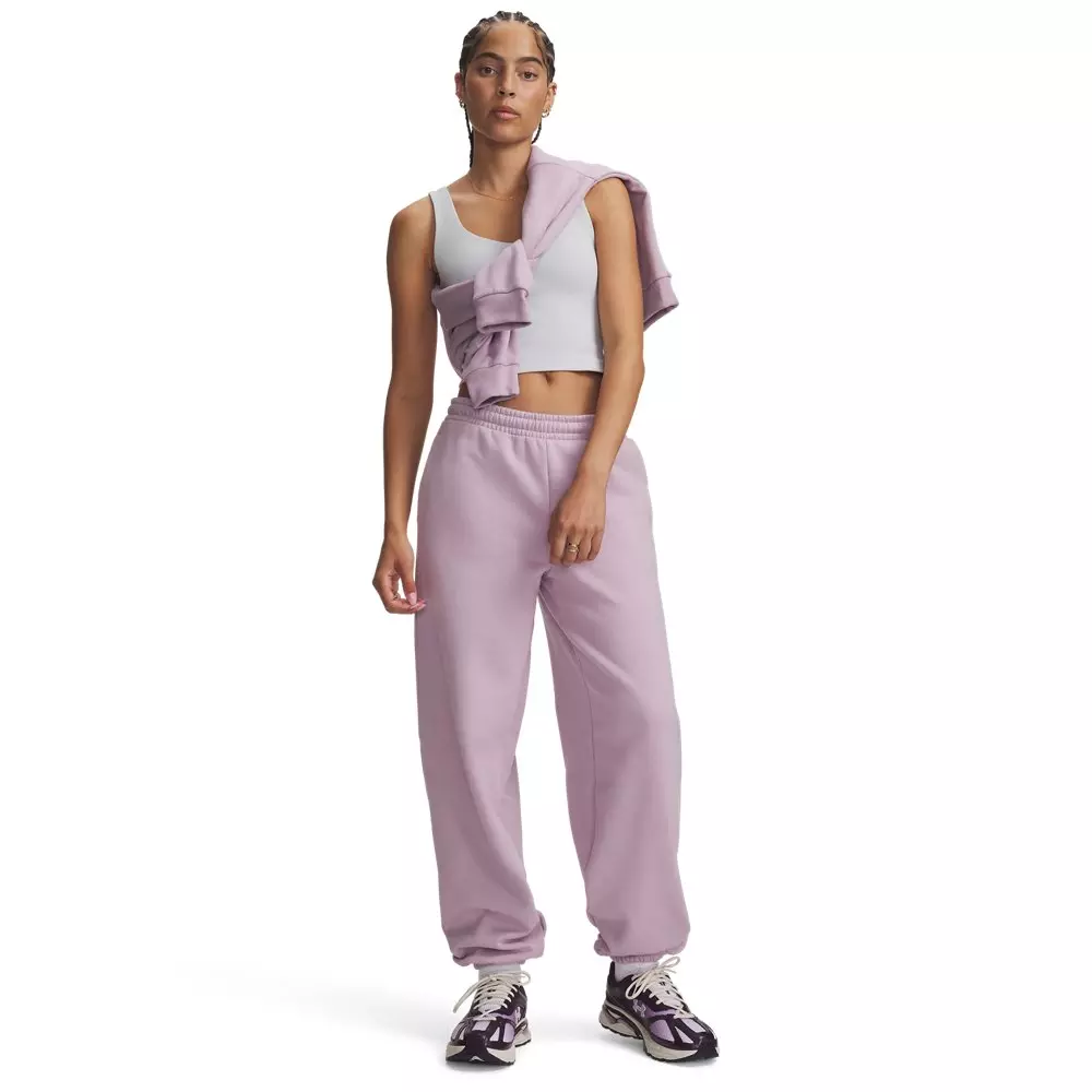 Under Armour Women's Icon Fleece Gym Pants - Mauve - MAUVE