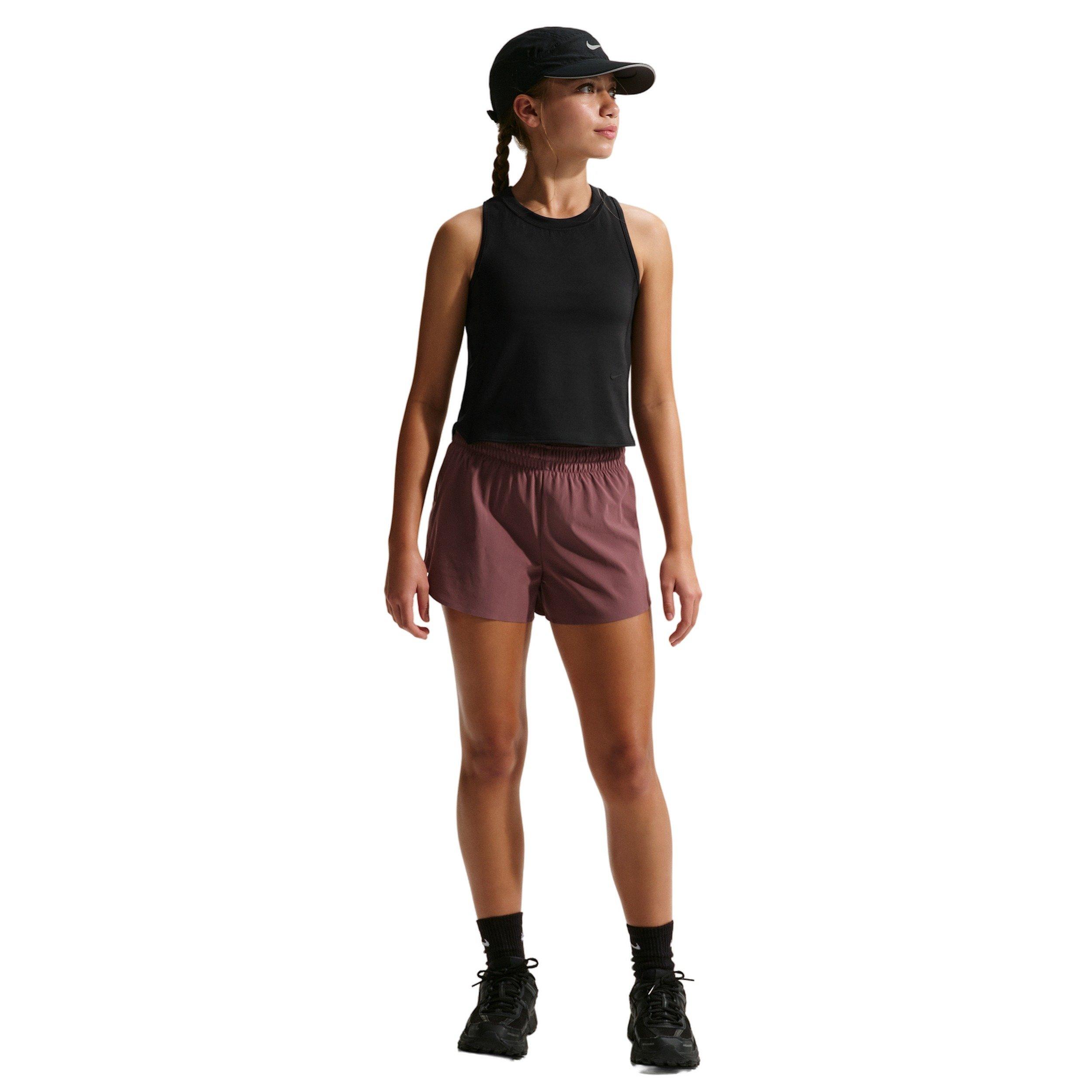 Nike Big Girls' MAVN Dri-FIT Knit Tank Top - Black - BLACK Thumbnail View 4