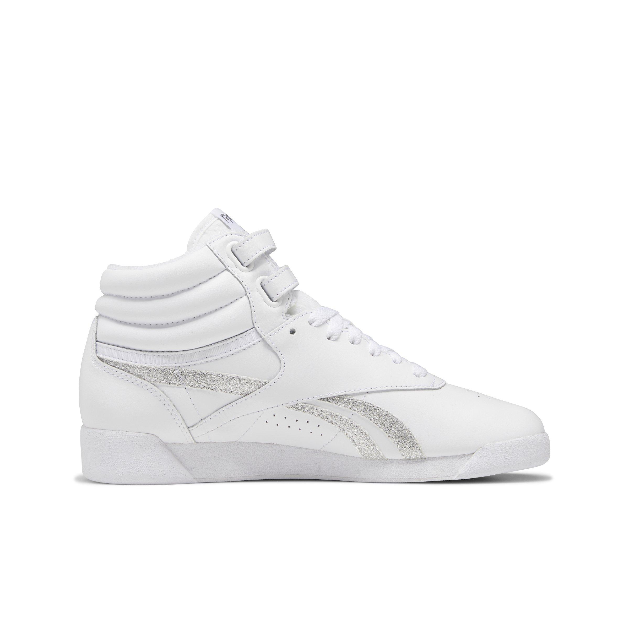 Reebok F/S Hi "Ftwr White/Ftwr White/Silver Metallic" Women's Training Shoe - WHITE/WHITE/SILVER Thumbnail View 2