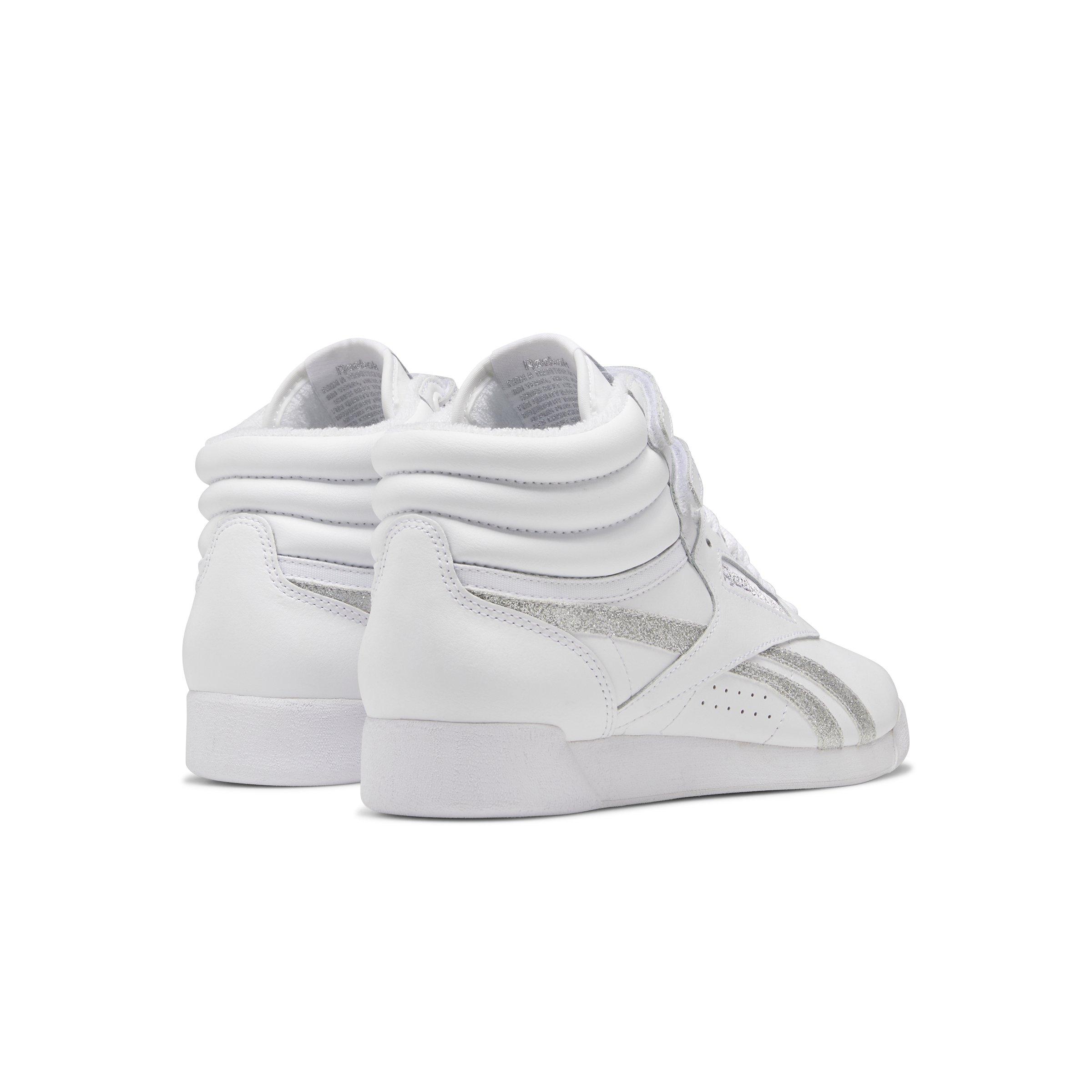 Reebok F/S Hi "Ftwr White/Ftwr White/Silver Metallic" Women's Training Shoe - WHITE/WHITE/SILVER Thumbnail View 4