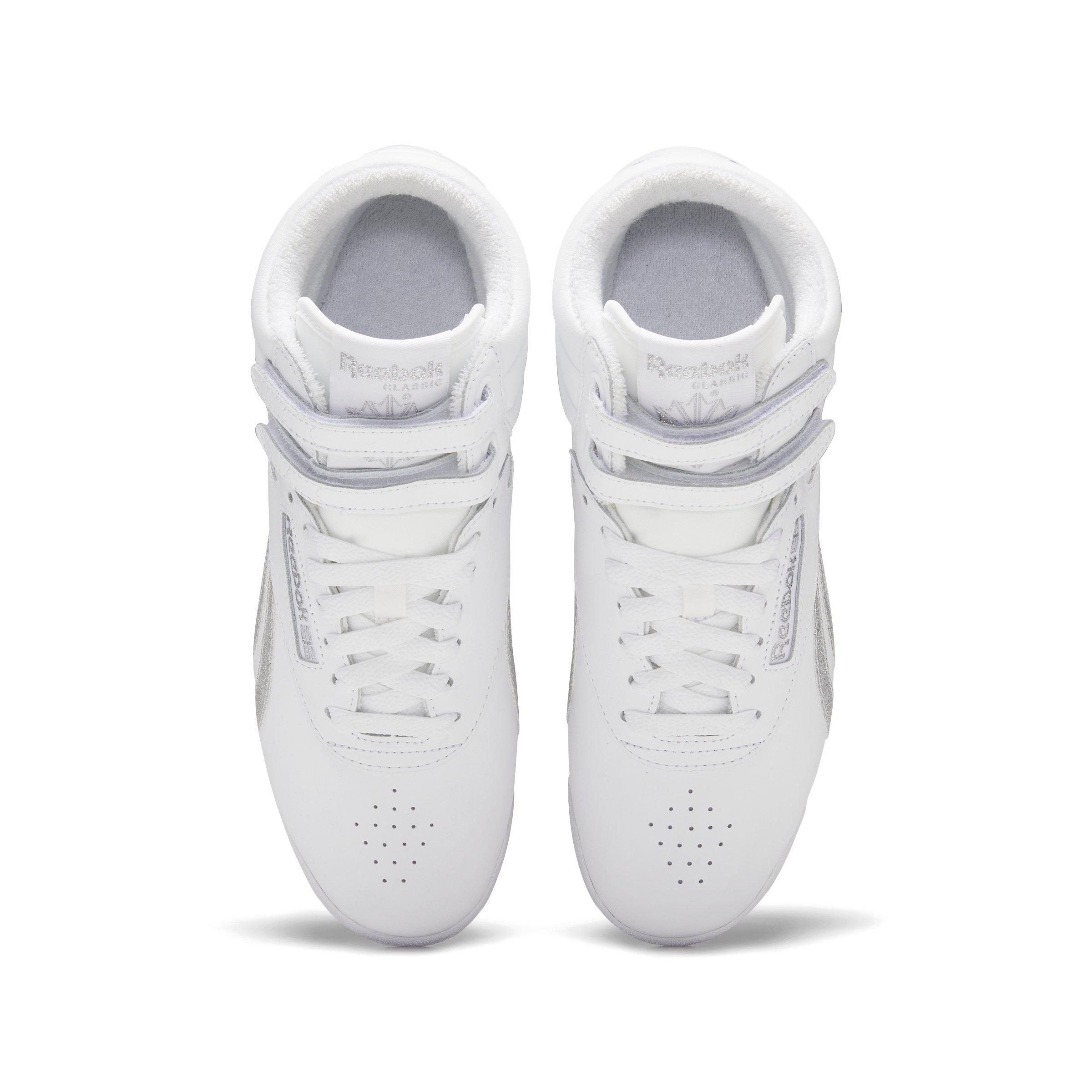 Reebok F/S Hi "Ftwr White/Ftwr White/Silver Metallic" Women's Training Shoe - WHITE/WHITE/SILVER Thumbnail View 5