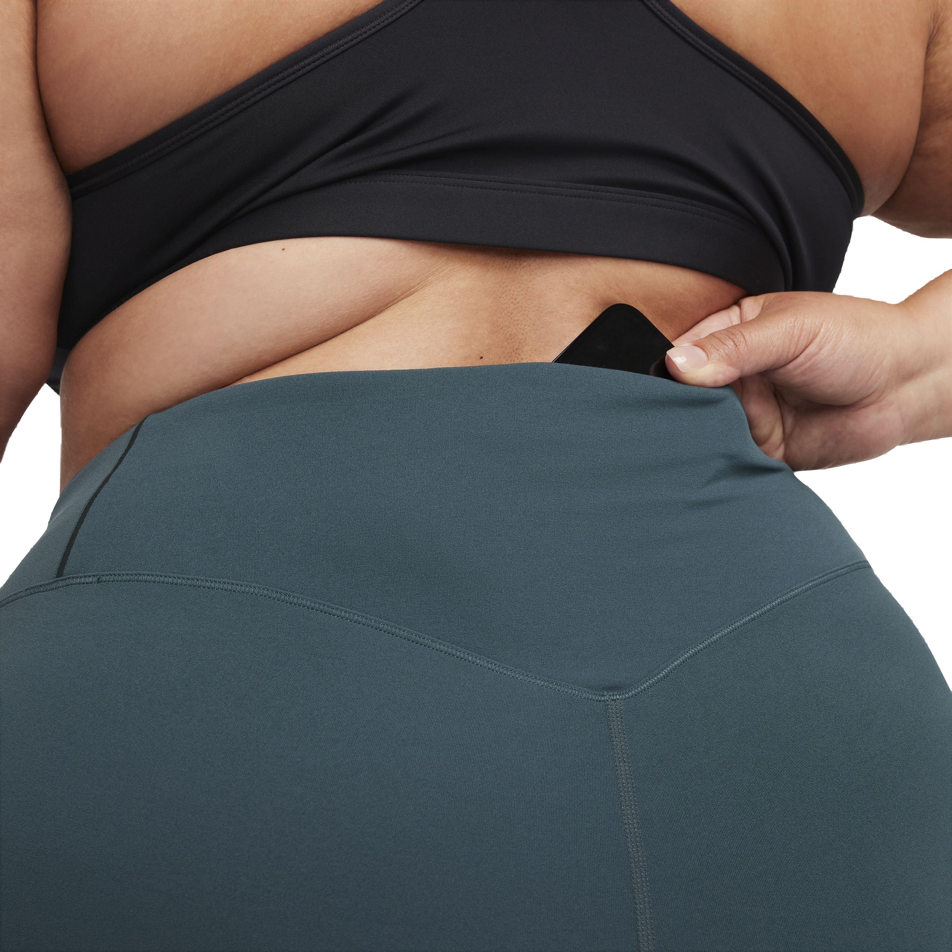 Nike Women's Dri-FIT Zenvy High-Rise Gentle Support 7/8 Leggings - GREEN Thumbnail View 6