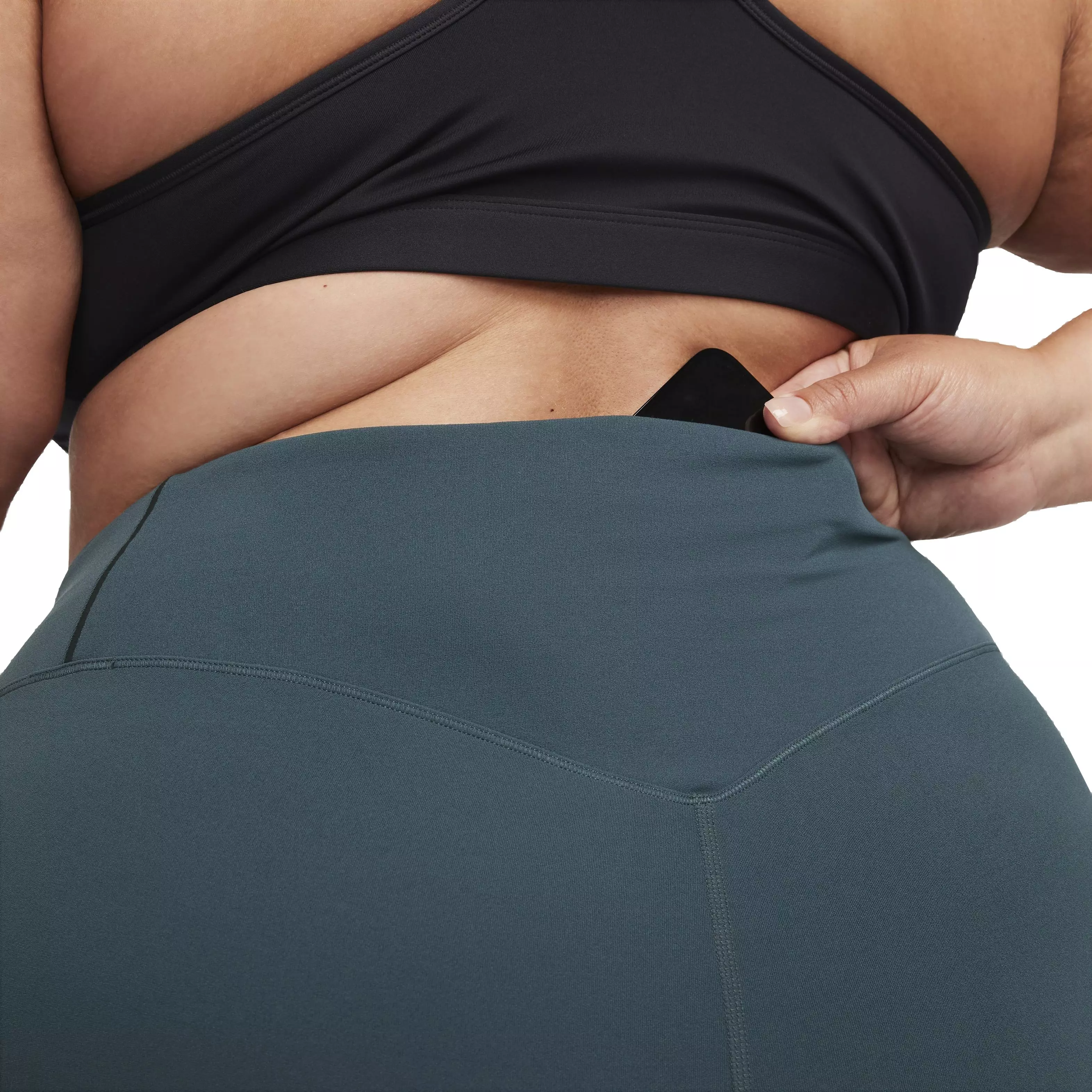 Nike Women's Dri-FIT Zenvy High-Rise Gentle Support 7/8 Leggings - GREEN