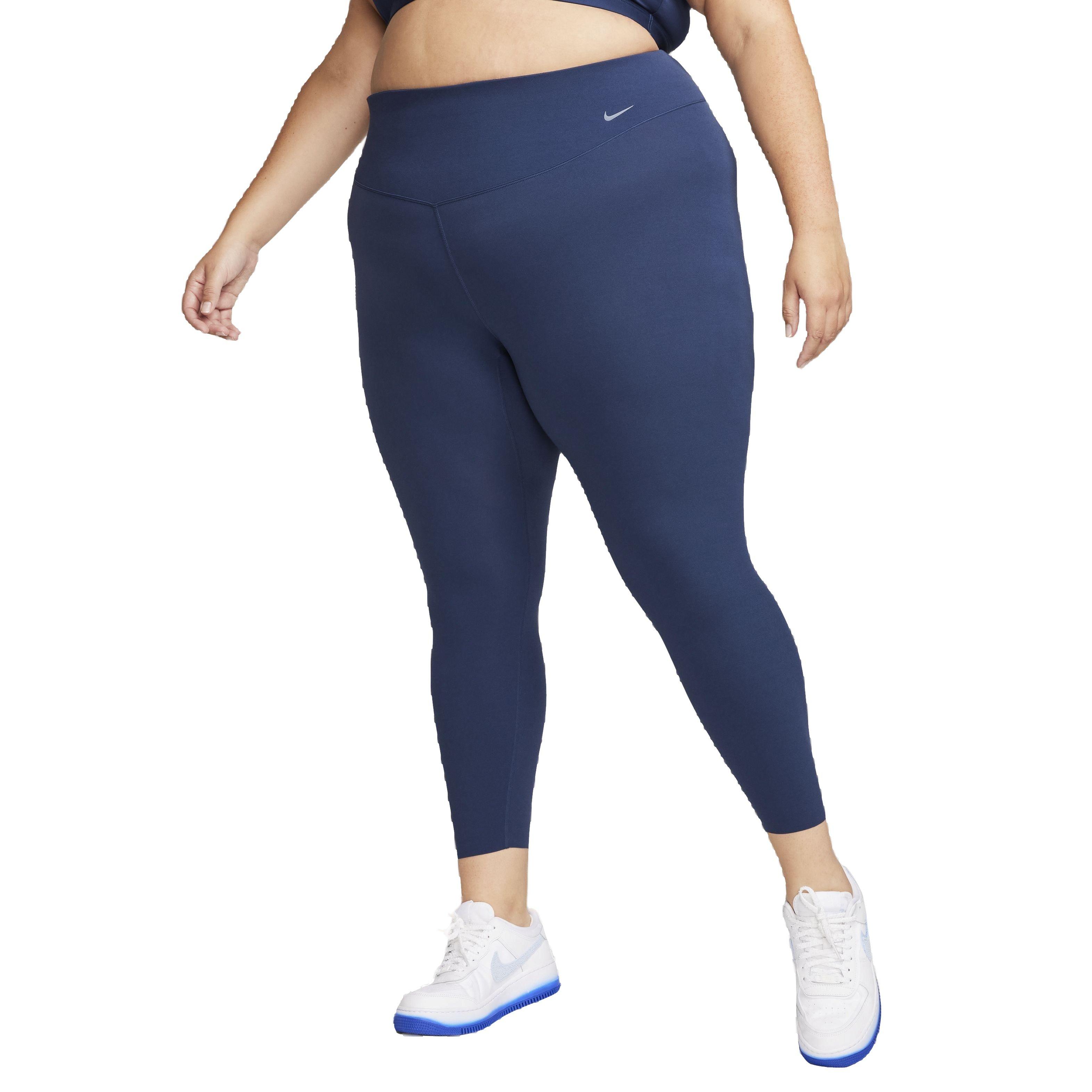 Nike Women's Dri-FIT Zenvy High-Rise Gentle Support 7/8 Leggings - NAVY Thumbnail View 1