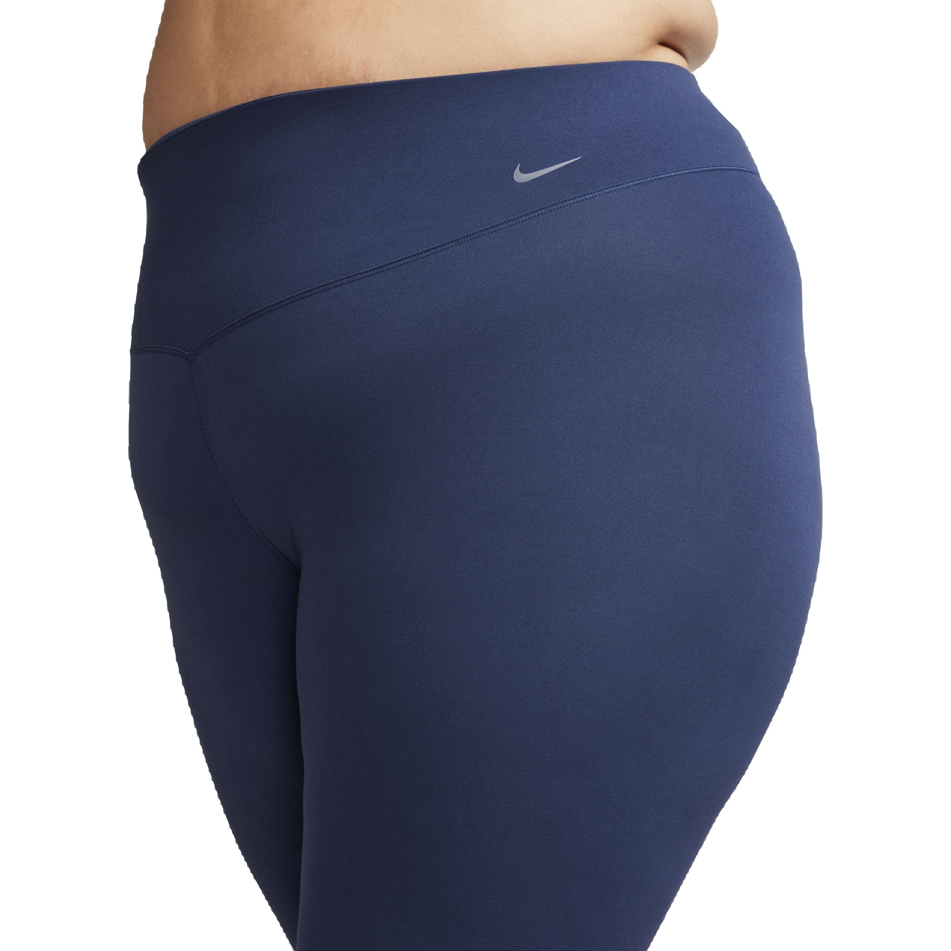 Nike Women's Dri-FIT Zenvy High-Rise Gentle Support 7/8 Leggings - NAVY Thumbnail View 3