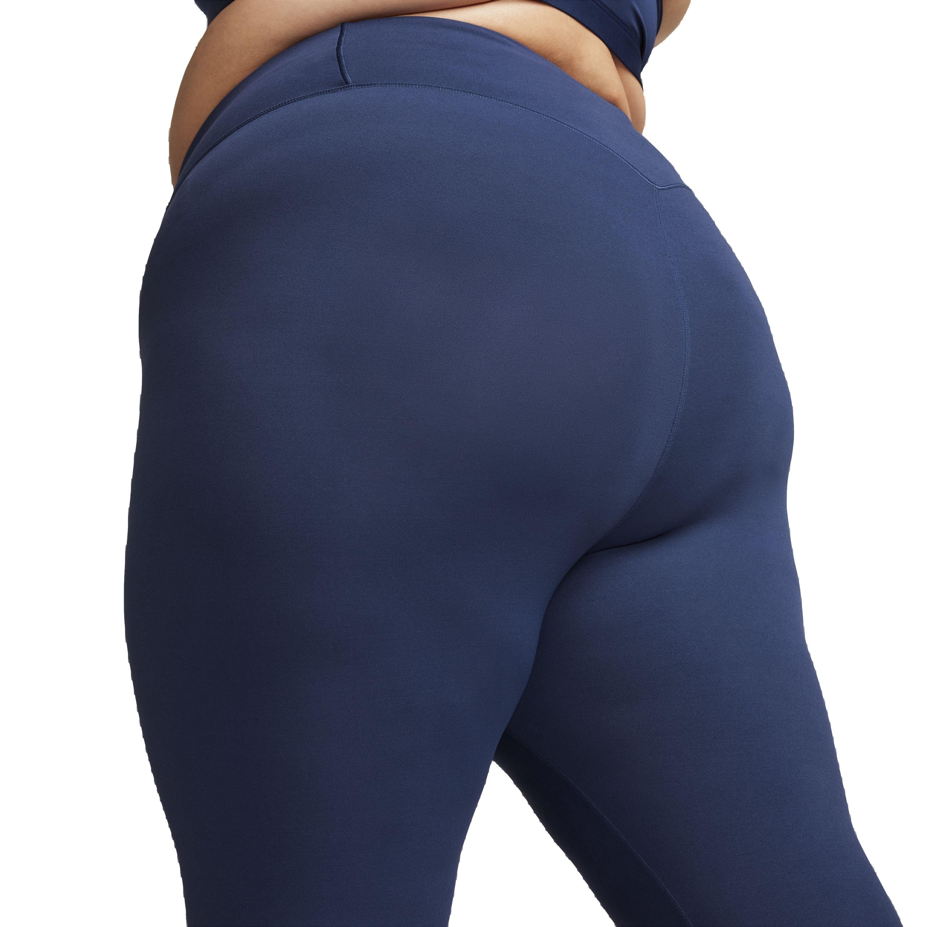 Nike Women's Dri-FIT Zenvy High-Rise Gentle Support 7/8 Leggings - NAVY Thumbnail View 5