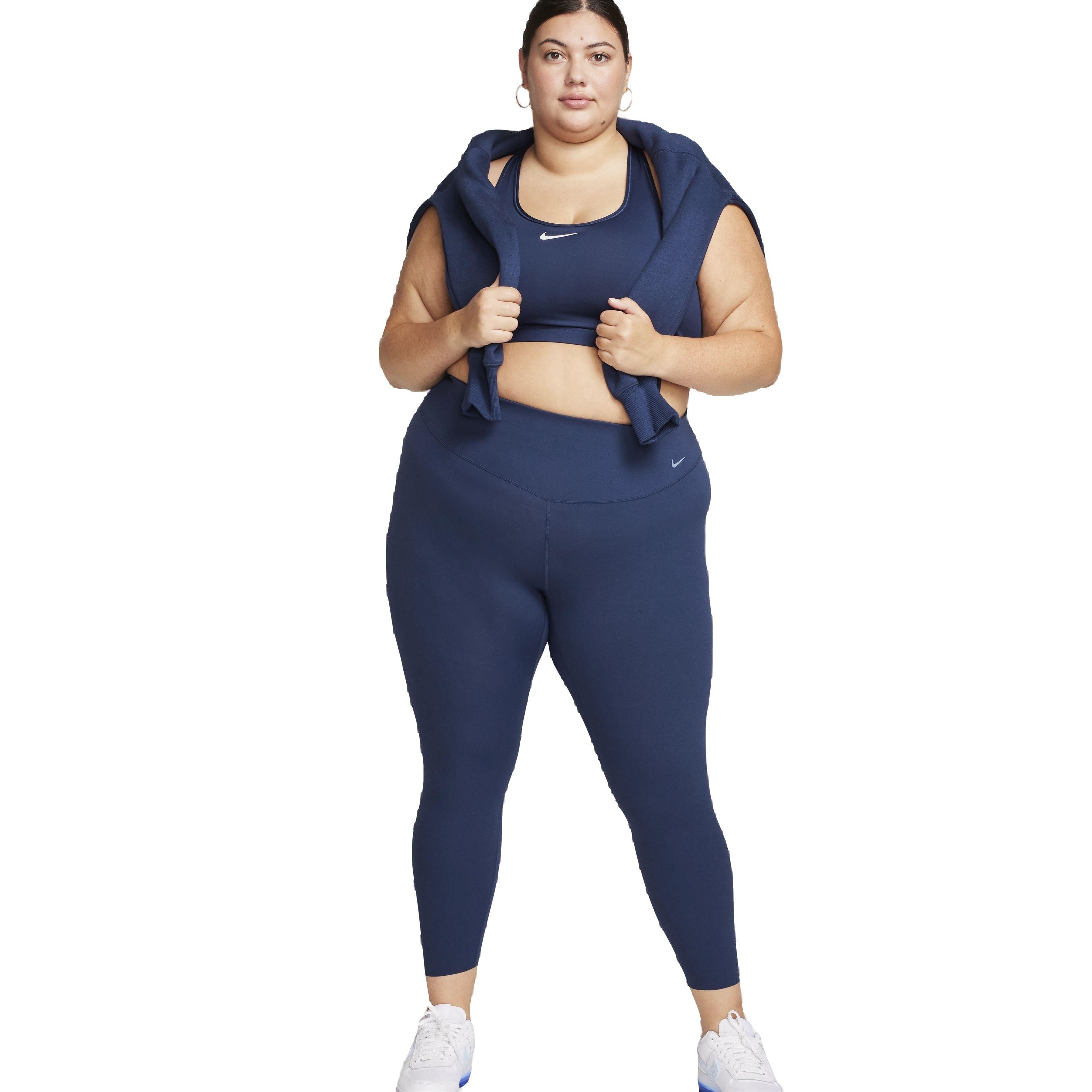 Nike Women's Dri-FIT Zenvy High-Rise Gentle Support 7/8 Leggings - NAVY Thumbnail View 7