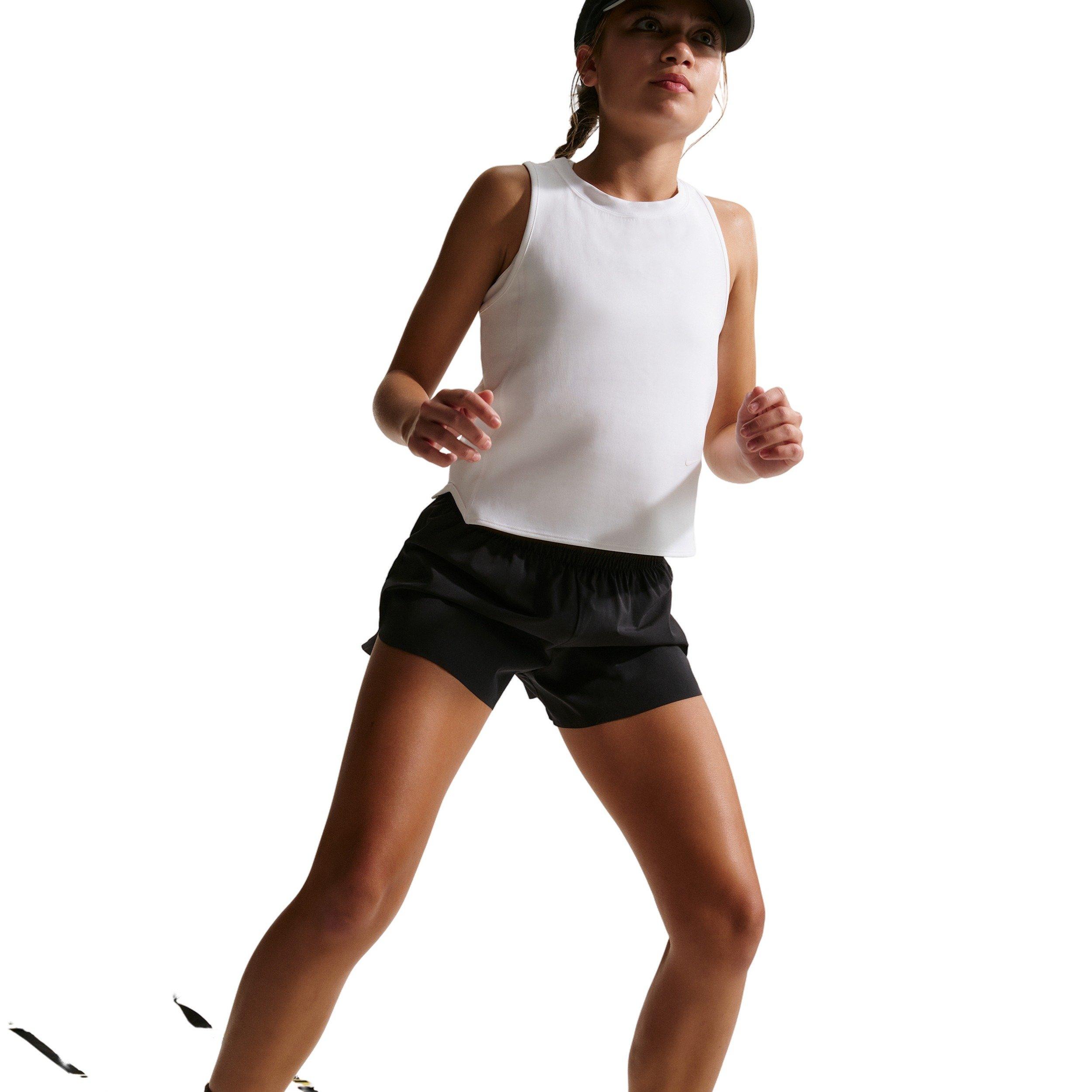 Nike Big Girls' MAVN Dri-FIT Knit Tank Top -White - WHITE Thumbnail View 3