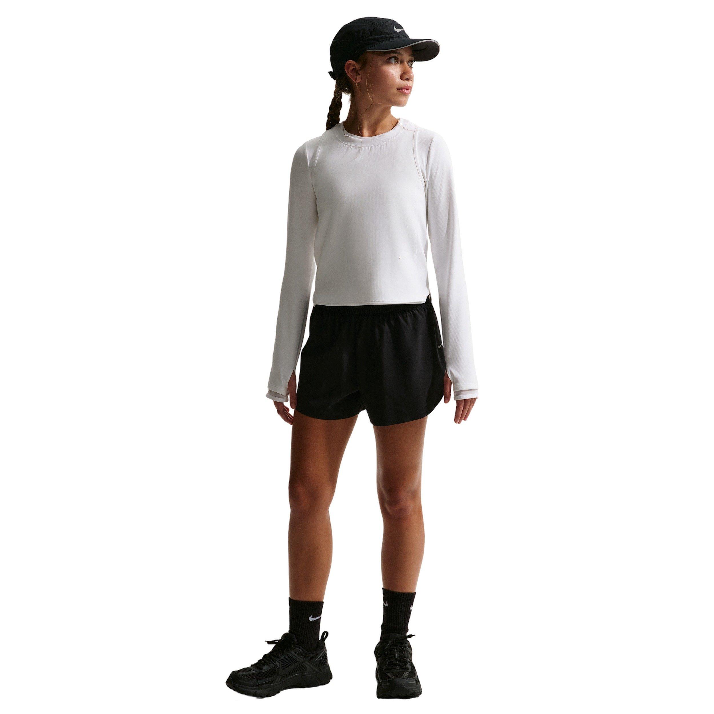 Nike Big Girls' MAVN Dri-FIT Knit Tank Top - White - WHITE Thumbnail View 4