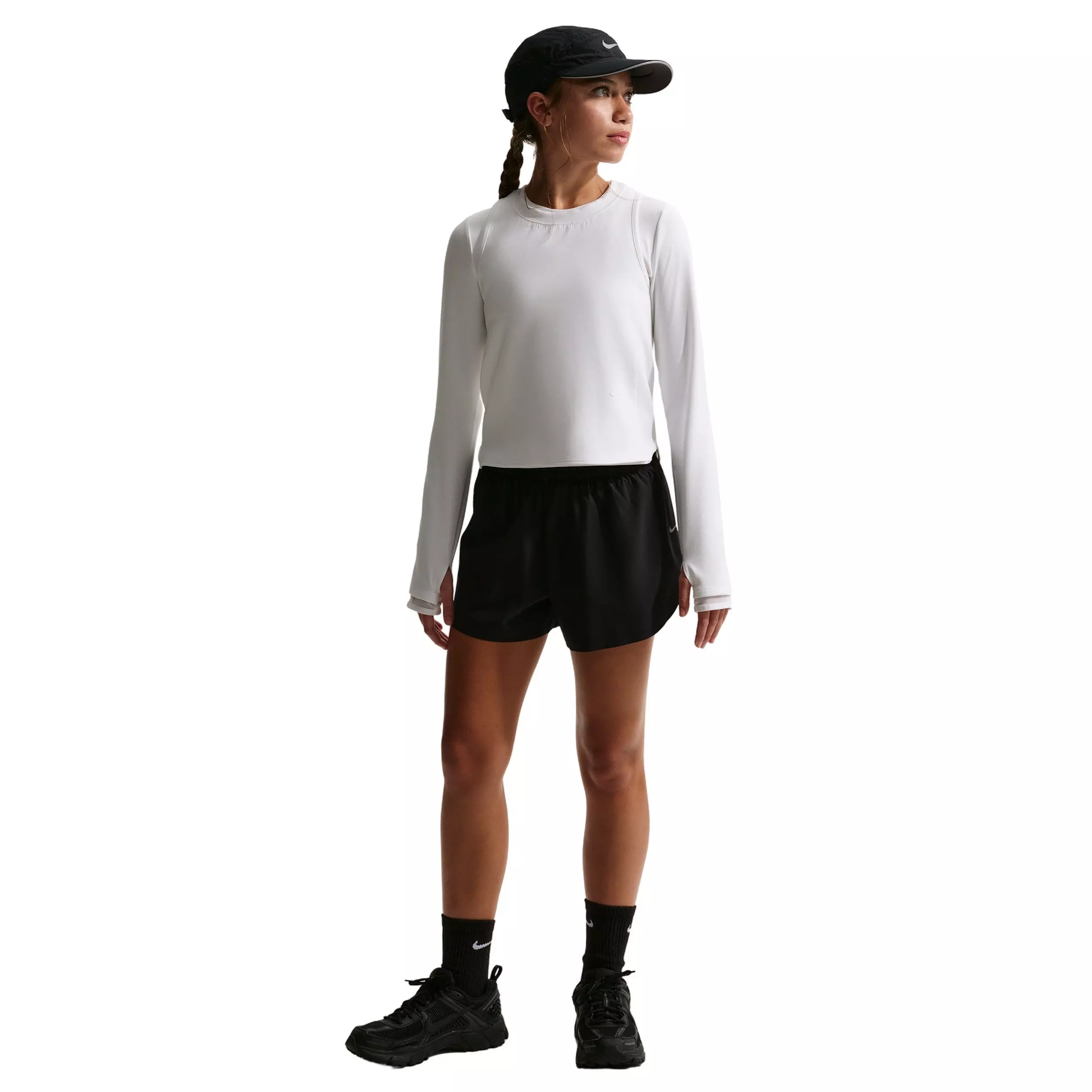 Nike Big Girls' MAVN Dri-FIT Knit Tank Top - White - WHITE