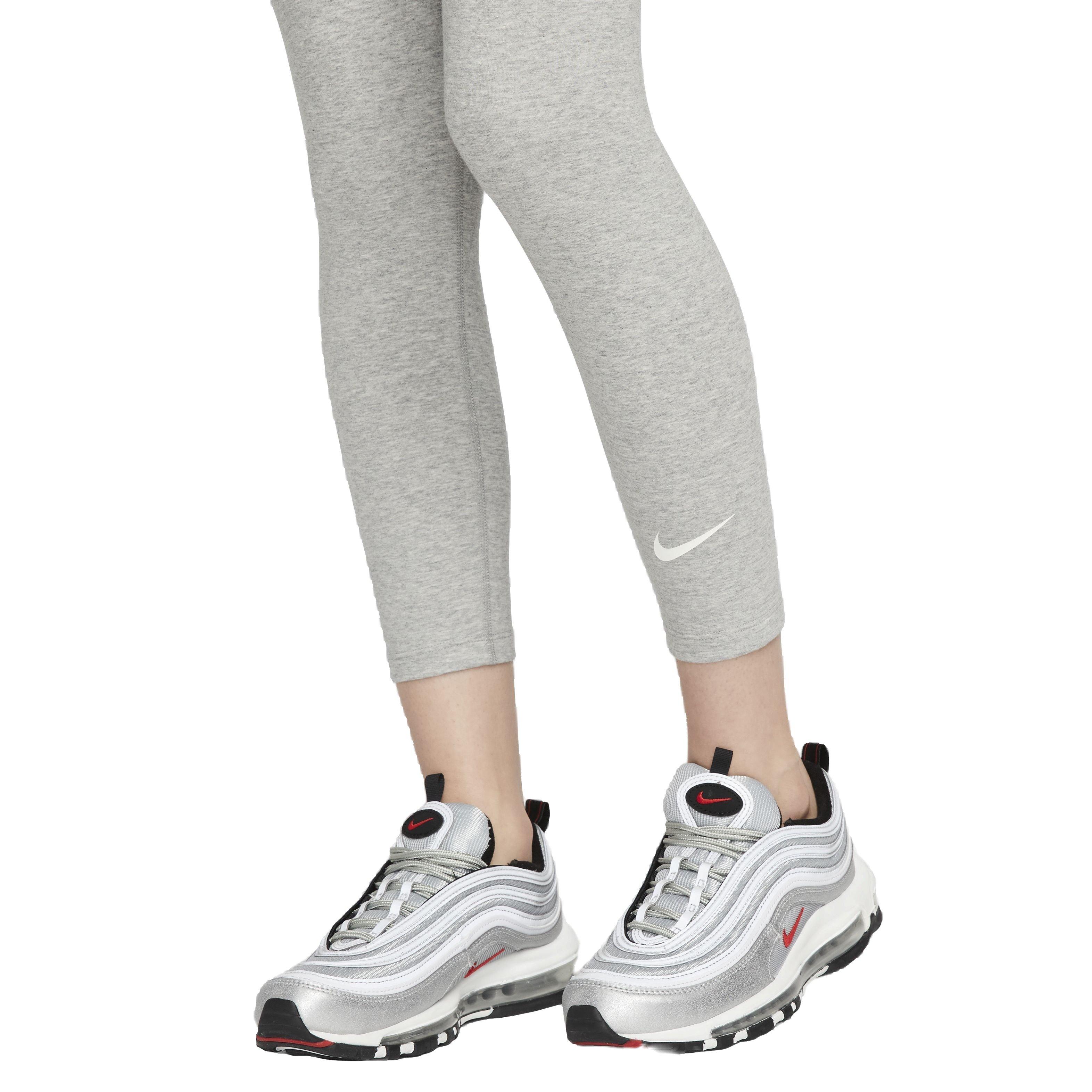 Nike Women's Sportswear Classic High-Rise 7/8 Leggings - GREY Thumbnail View 3
