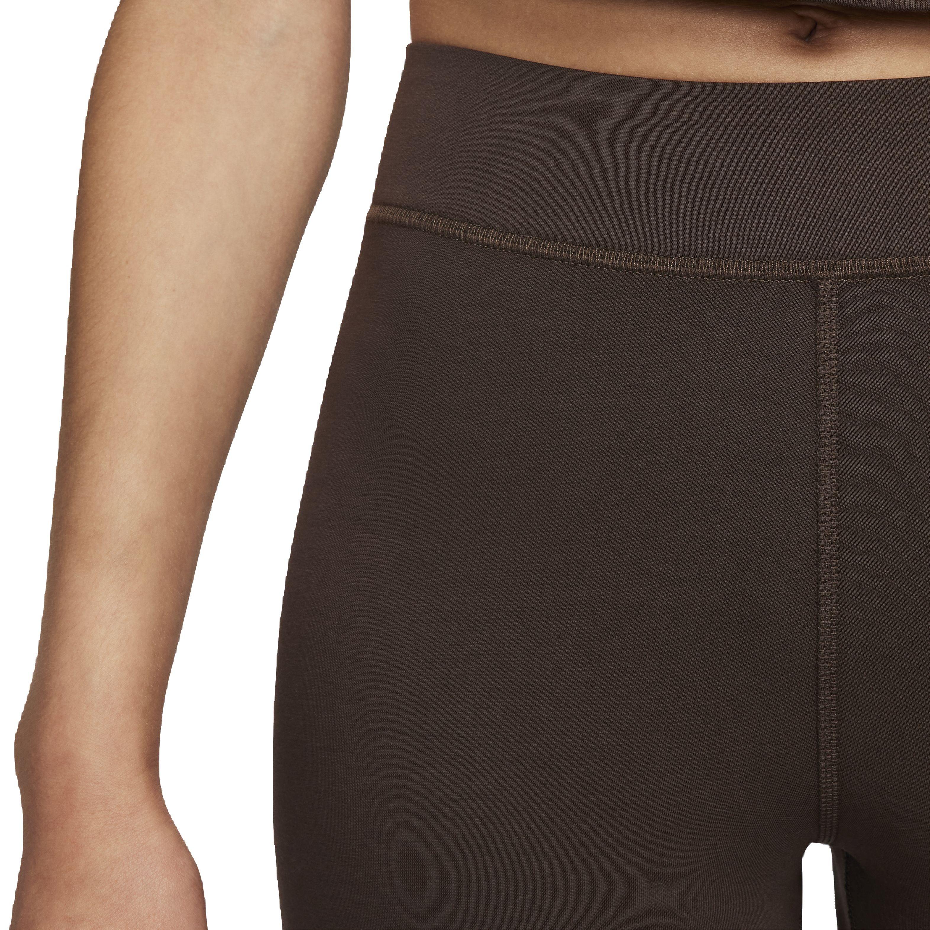 Nike Women's Sportswear Classic High-Rise 7/8 Leggings - BROWN Thumbnail View 3