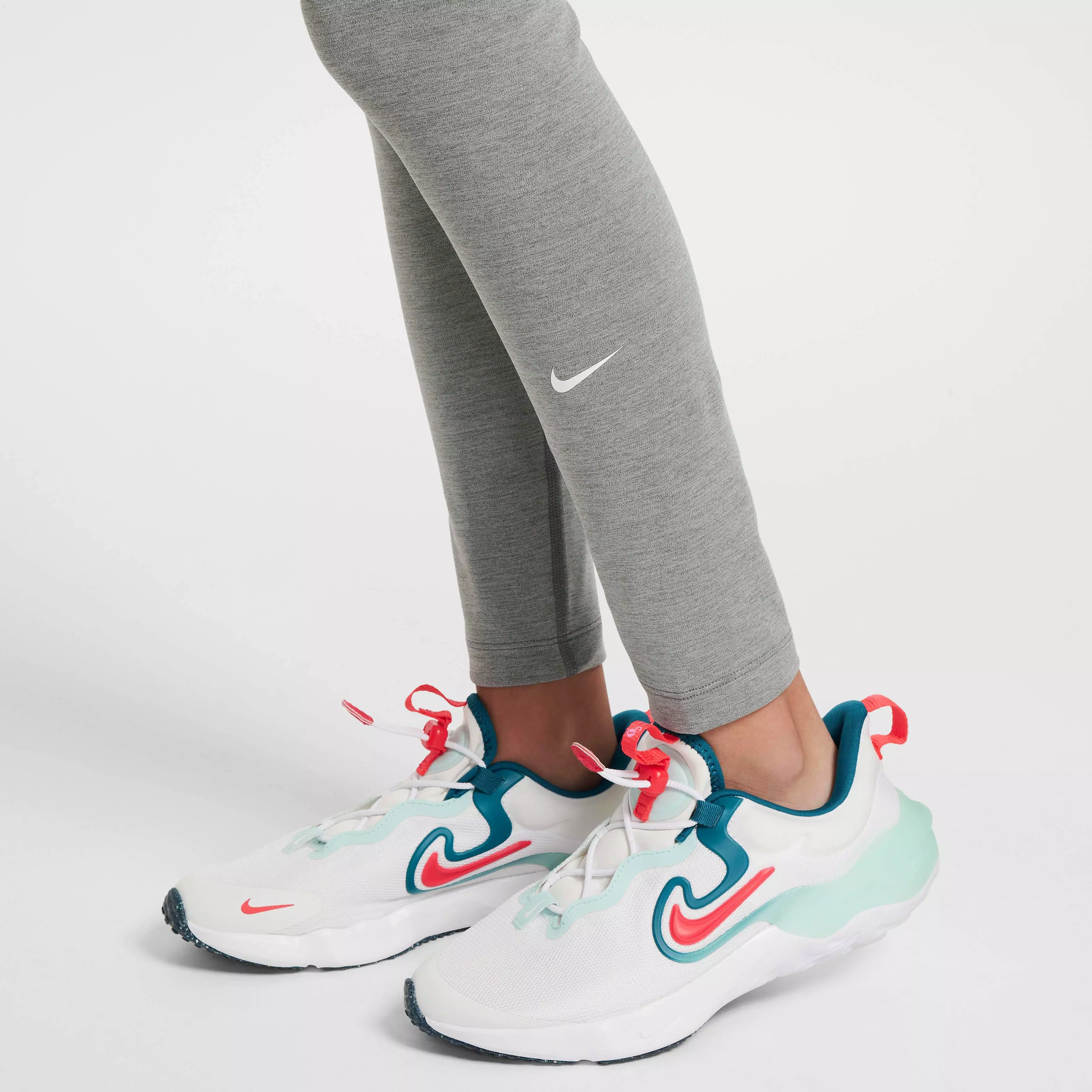 Nike Big Girls' Dri-FIT One Tight High-Waisted Leggings - GREY