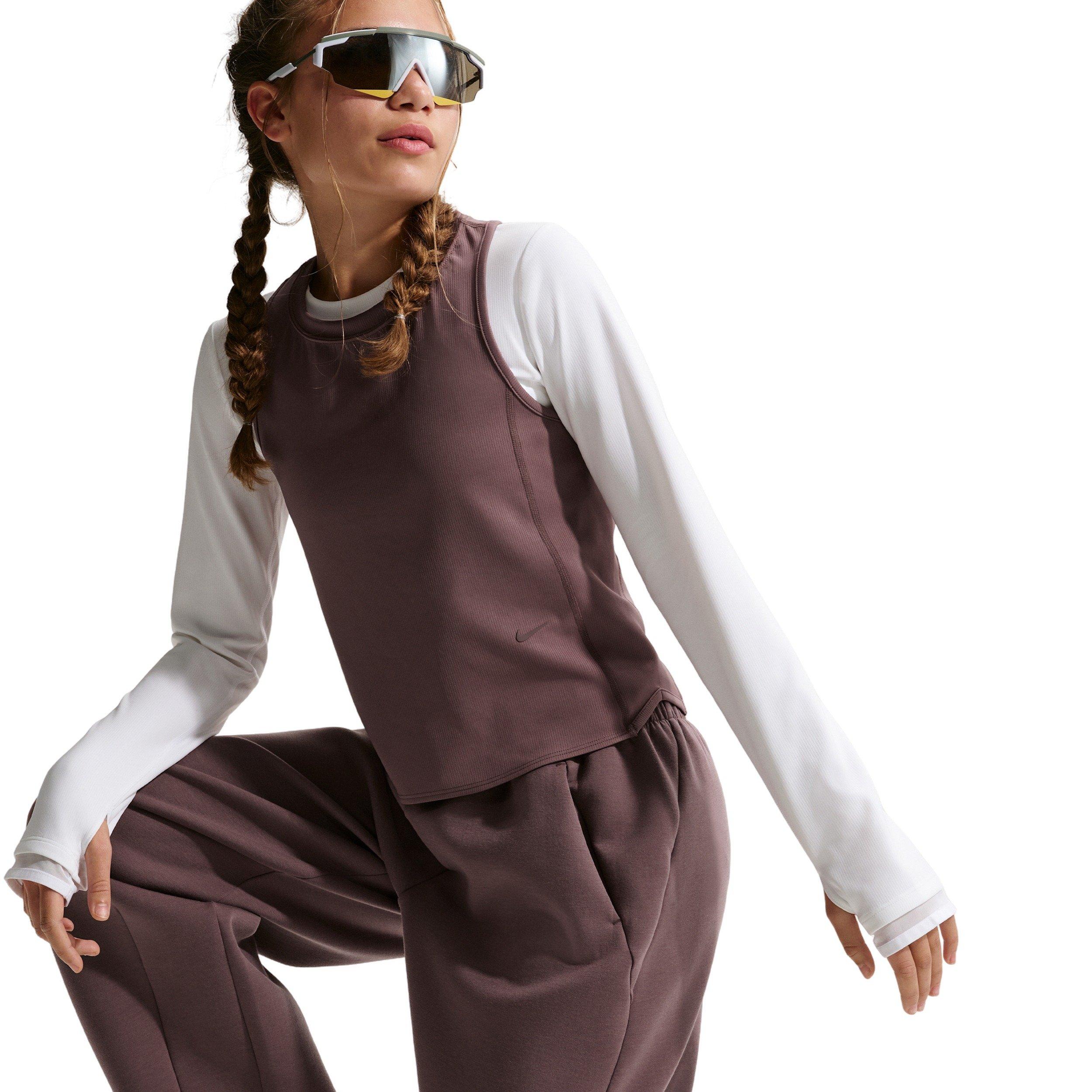 Nike Big Girls' MAVN Dri-FIT Knit Tank Top -Tattoo Purple - TATTOO PURPLE Thumbnail View 3