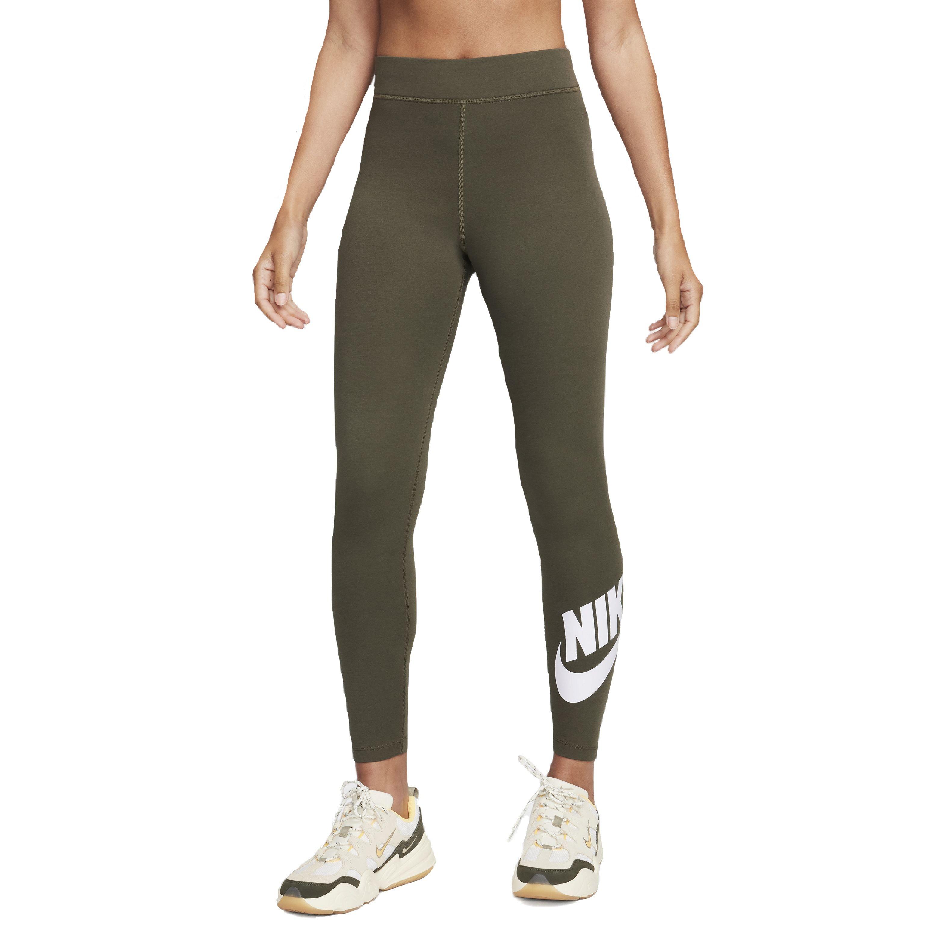 Nike Women's Sportswear Classic High-Rise Graphic Leggings - GREEN Thumbnail View 1