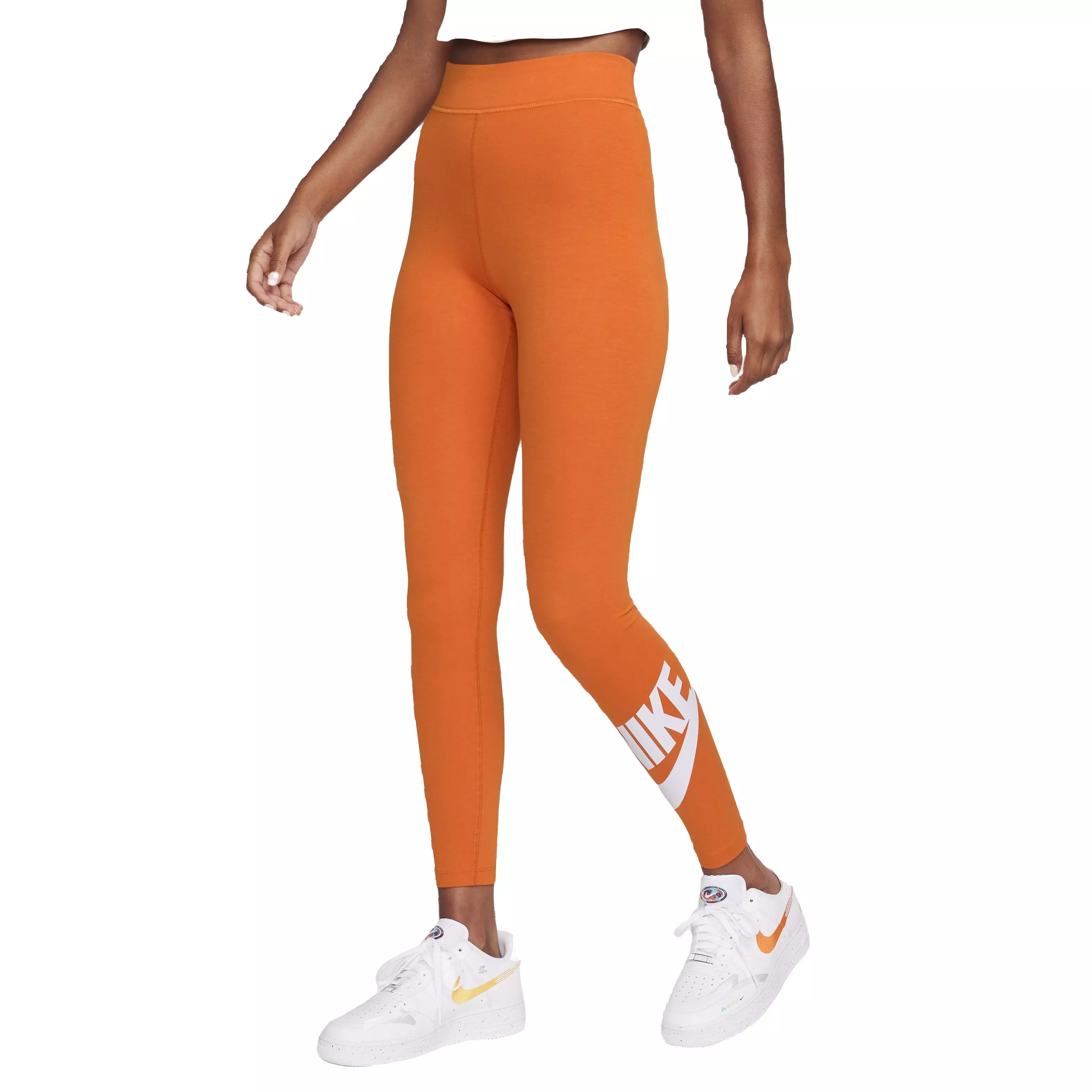Nike Women's Sportswear Classic High-Rise Graphic Leggings - ORANGE